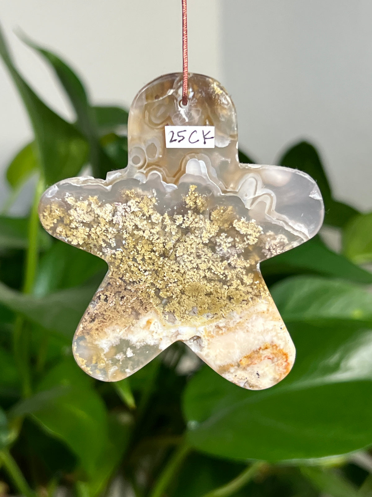 Scenic Moss Agate Gingerbread Ornaments