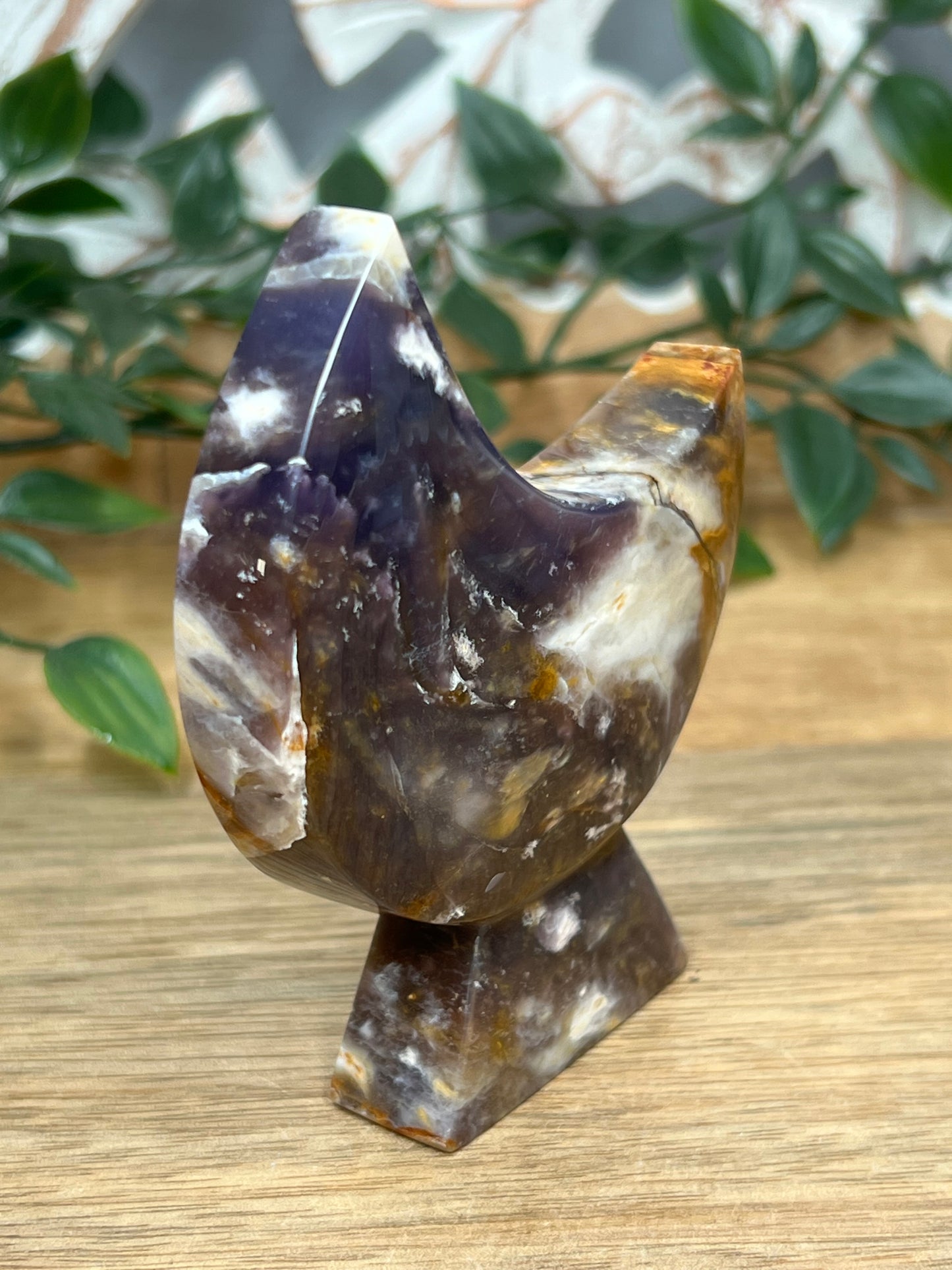 Purple Chalcedony Moon