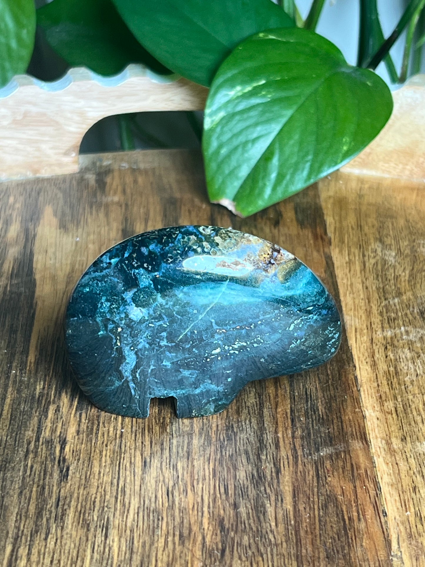 Blue Green Jasper Bear: KC