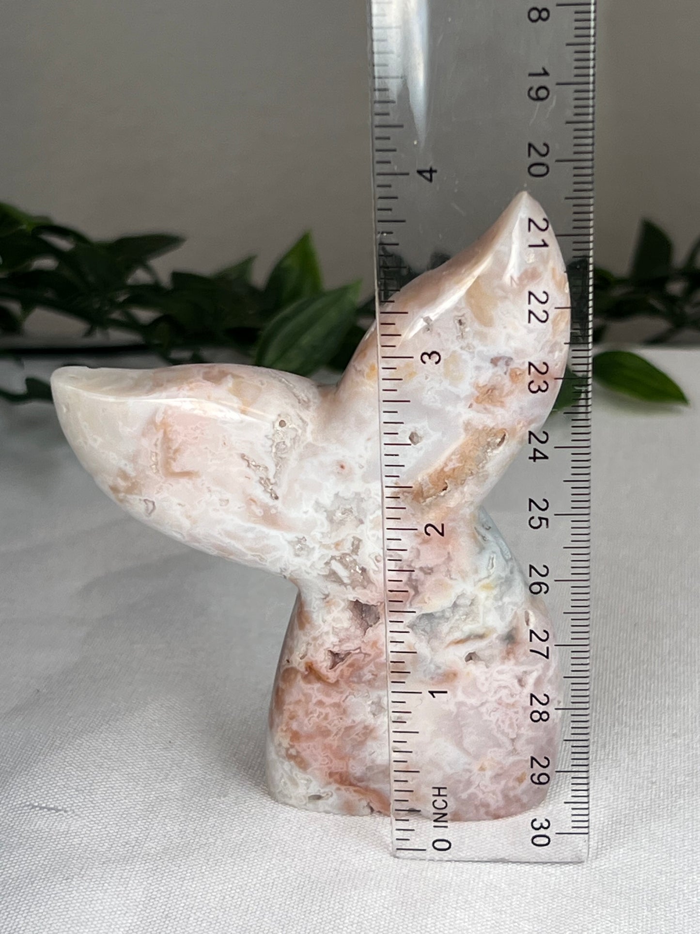 Rainbow Plume Agate Mermaid Tail