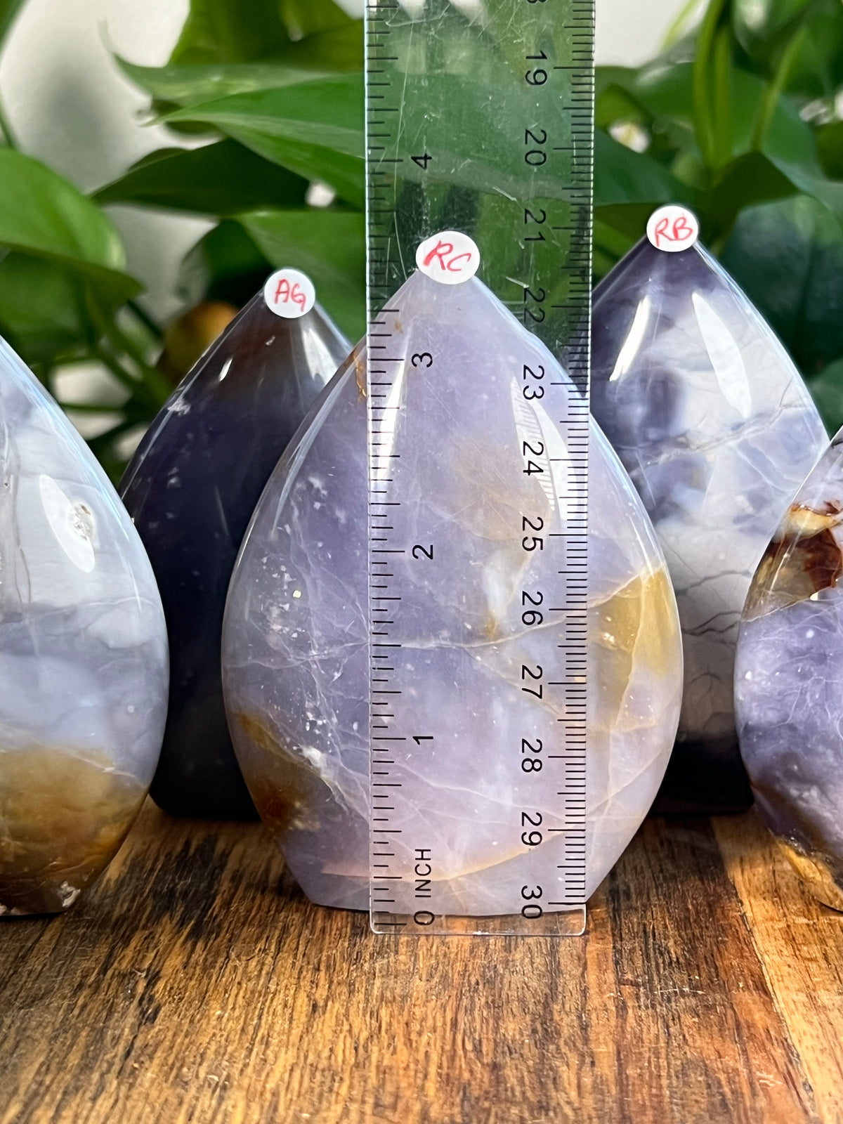 Purple Chalcedony Flames