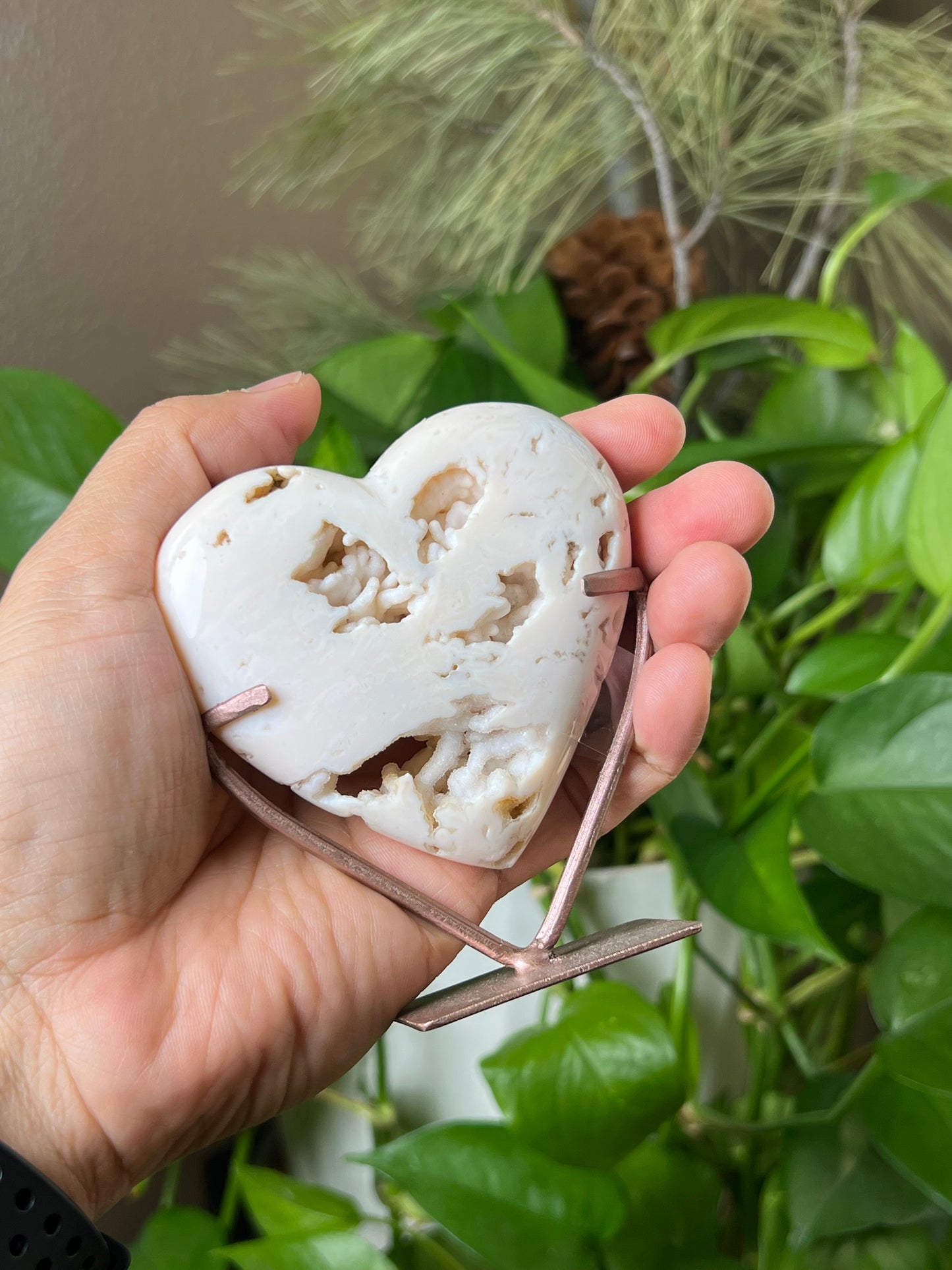 Pink Carnelian Heart