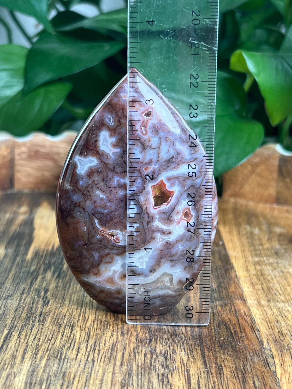 Sumatra Plume Agate Flame: BK
