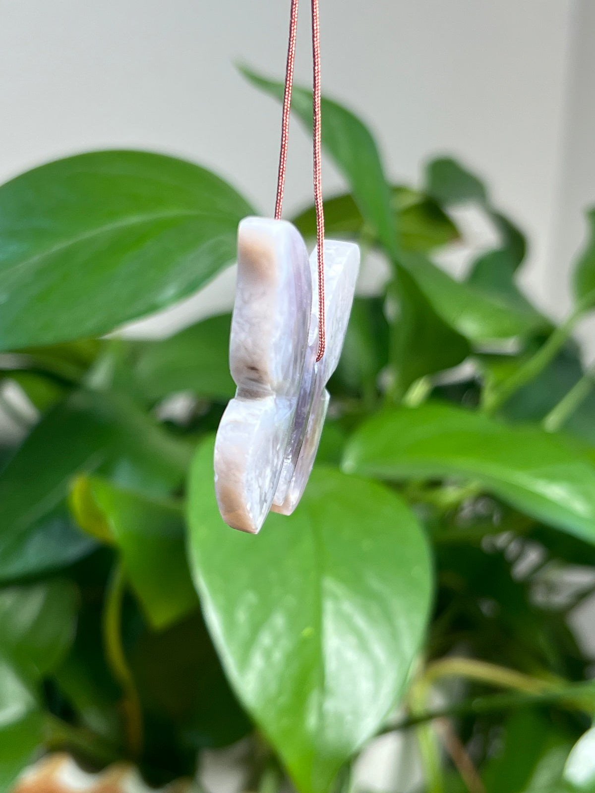 Purple Chalcedony Ornament Butterfly: Y