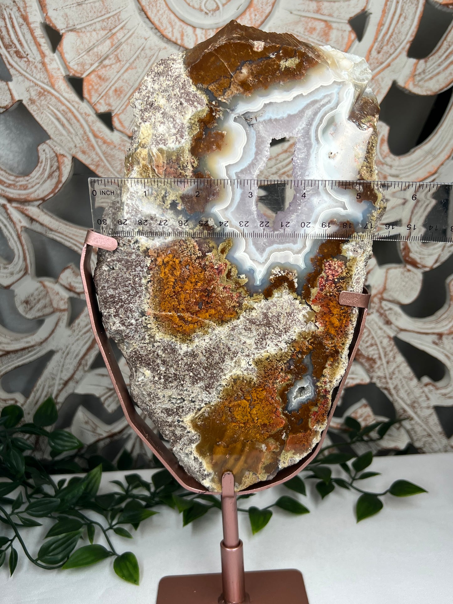 Scenic Moss Agate Slab