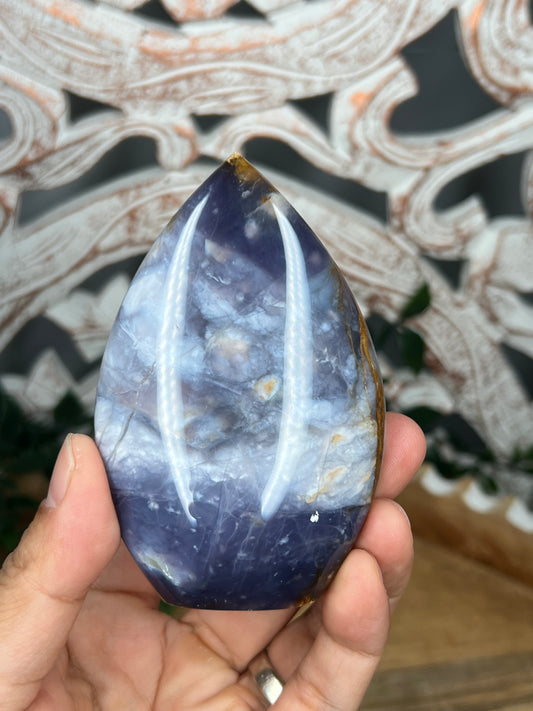 Purple Chalcedony Flame