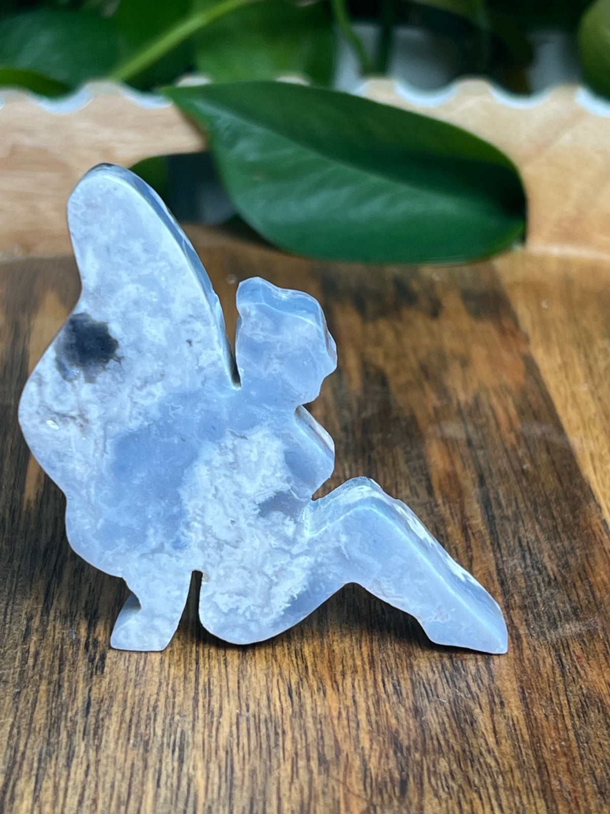 Blue Plume Agate Pixie Fairy: PQ