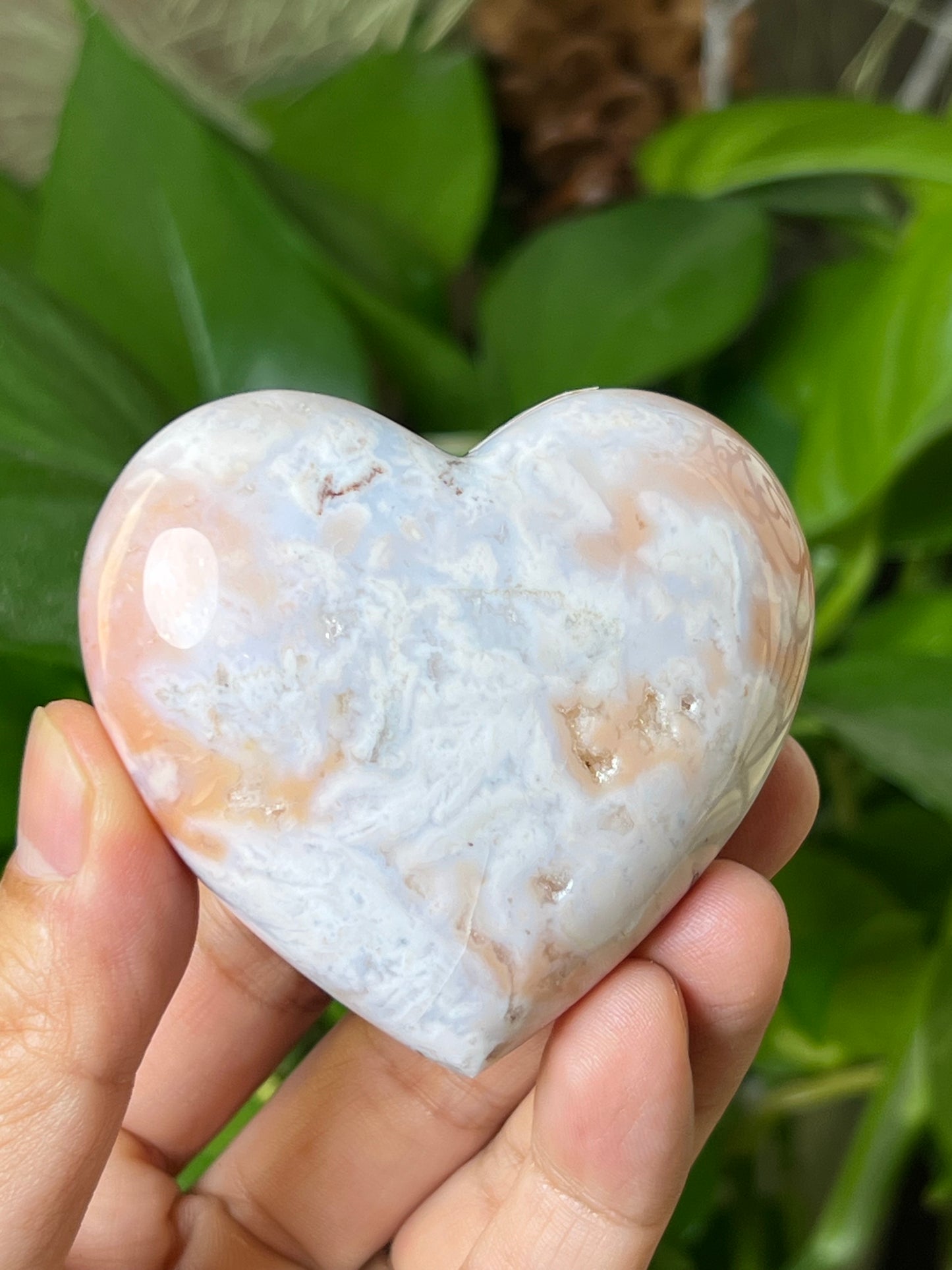 Pink Carnelian Heart
