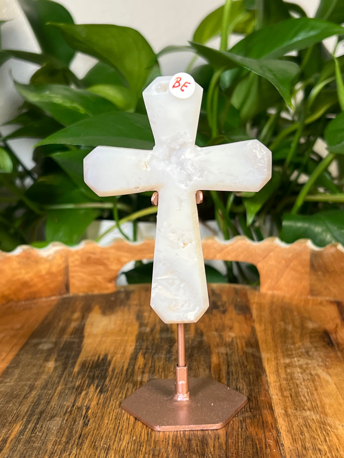 White Plume Agate Crosses