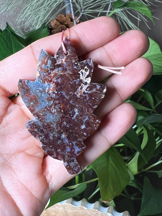 Marcasite Leaf Ornament