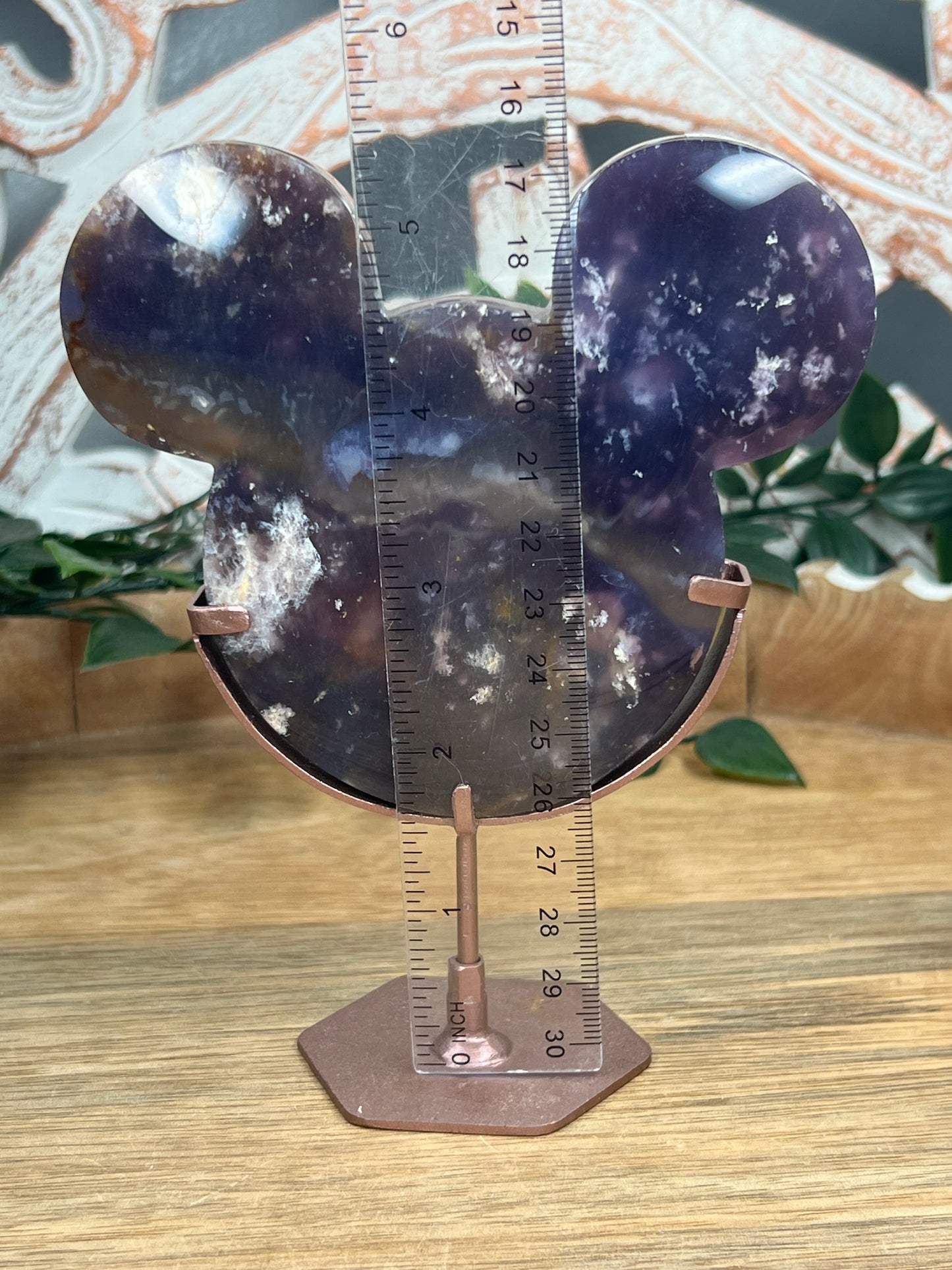 Purple Chalcedony Cat Head