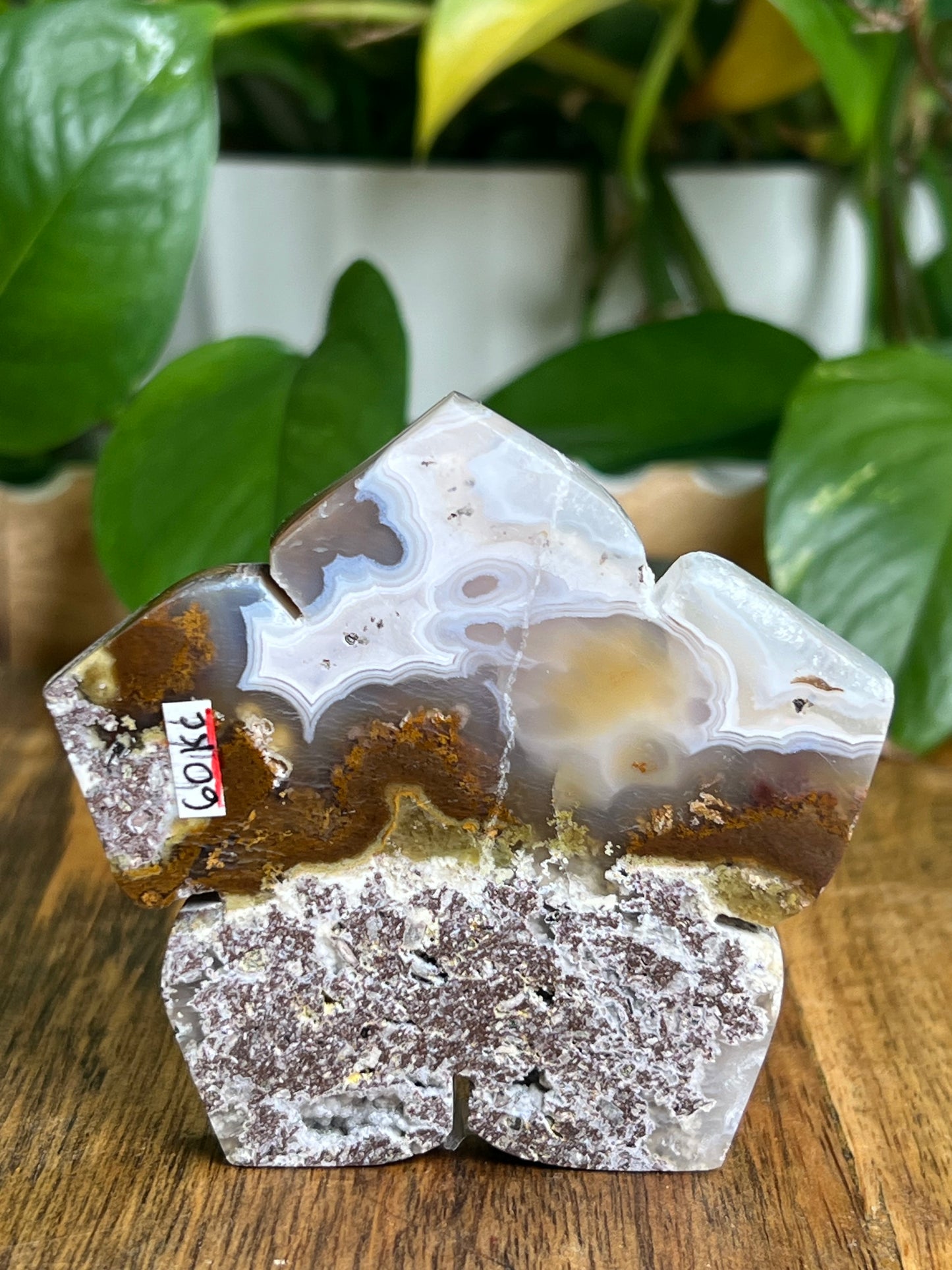 Scenic Moss Agate Flower KC