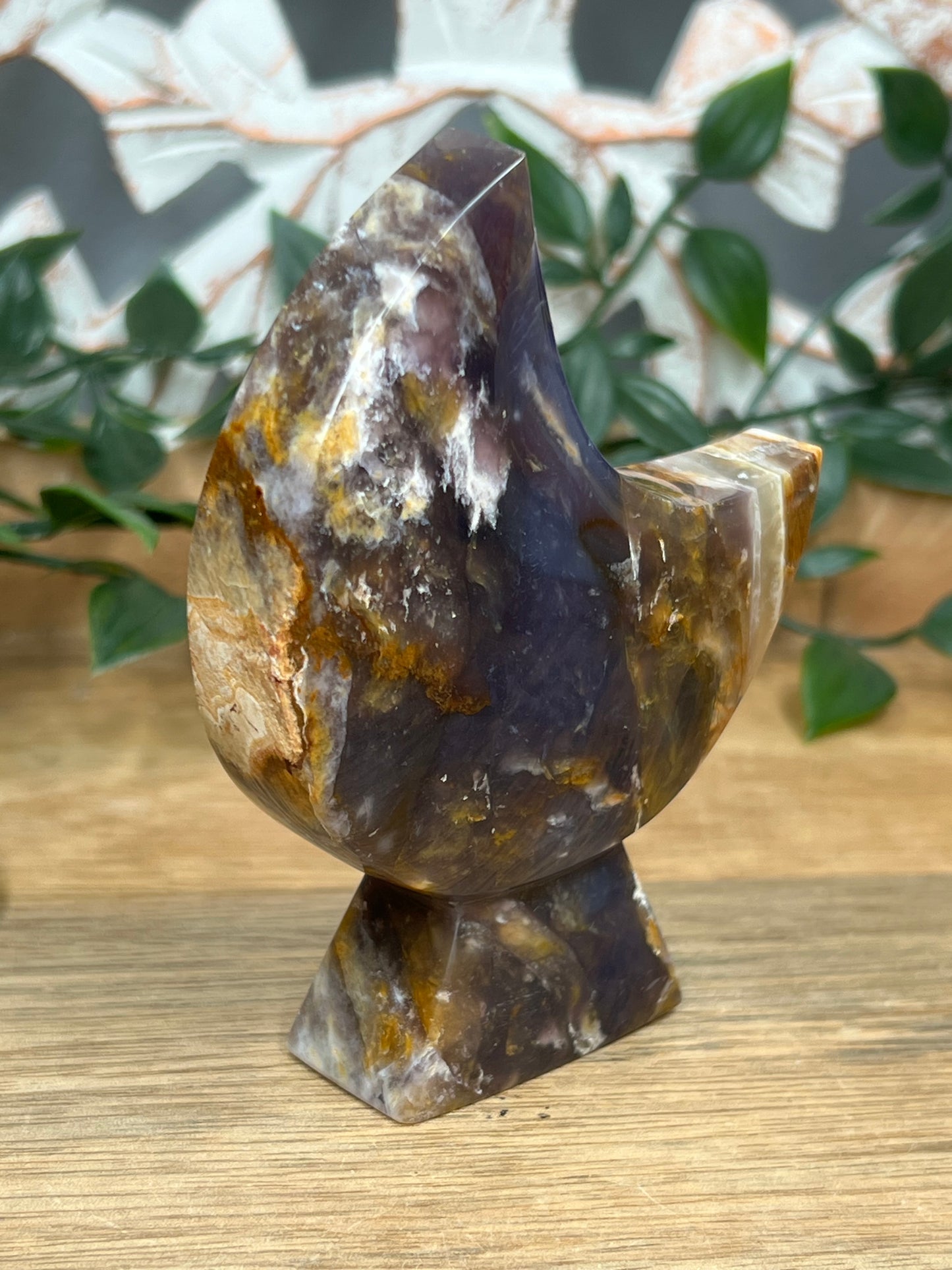 Purple Chalcedony Moon