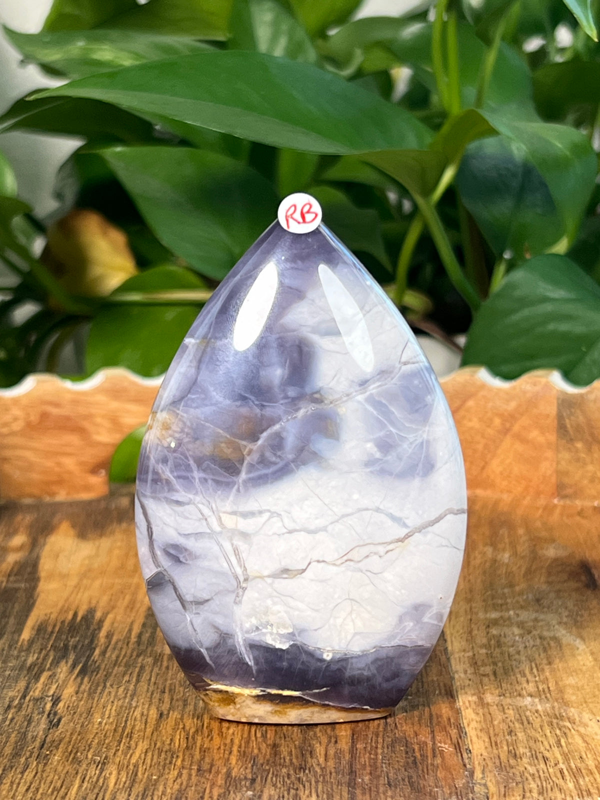 Purple Chalcedony Flames