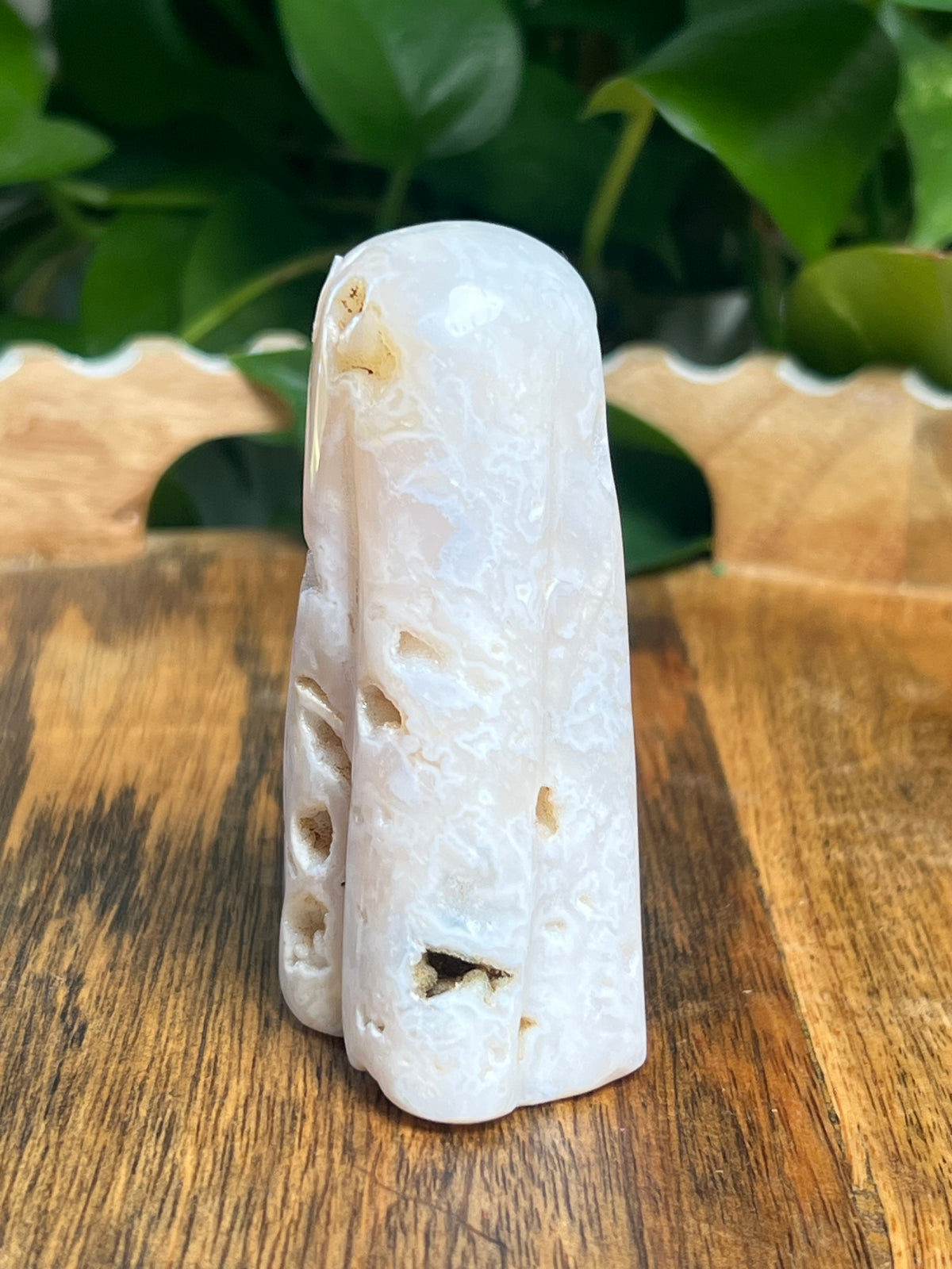 White Plume Agate Ghost: V