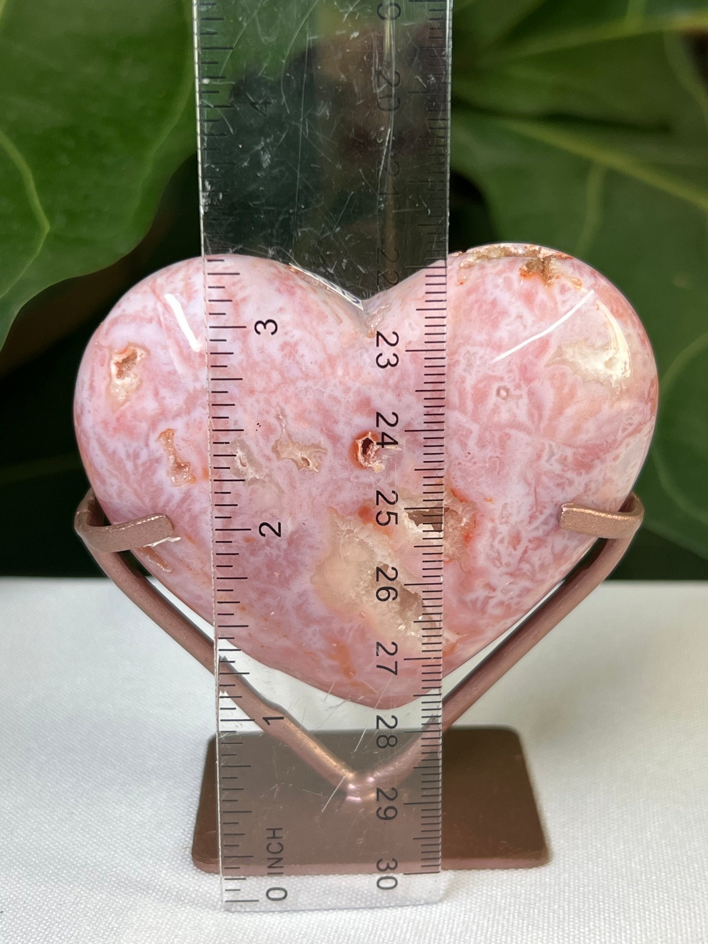Pink Carnelian Heart