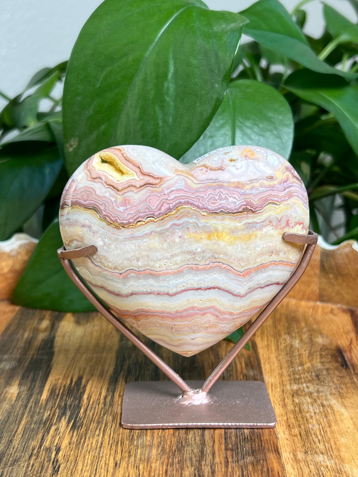 Crazy Lace Agate Heart: KL