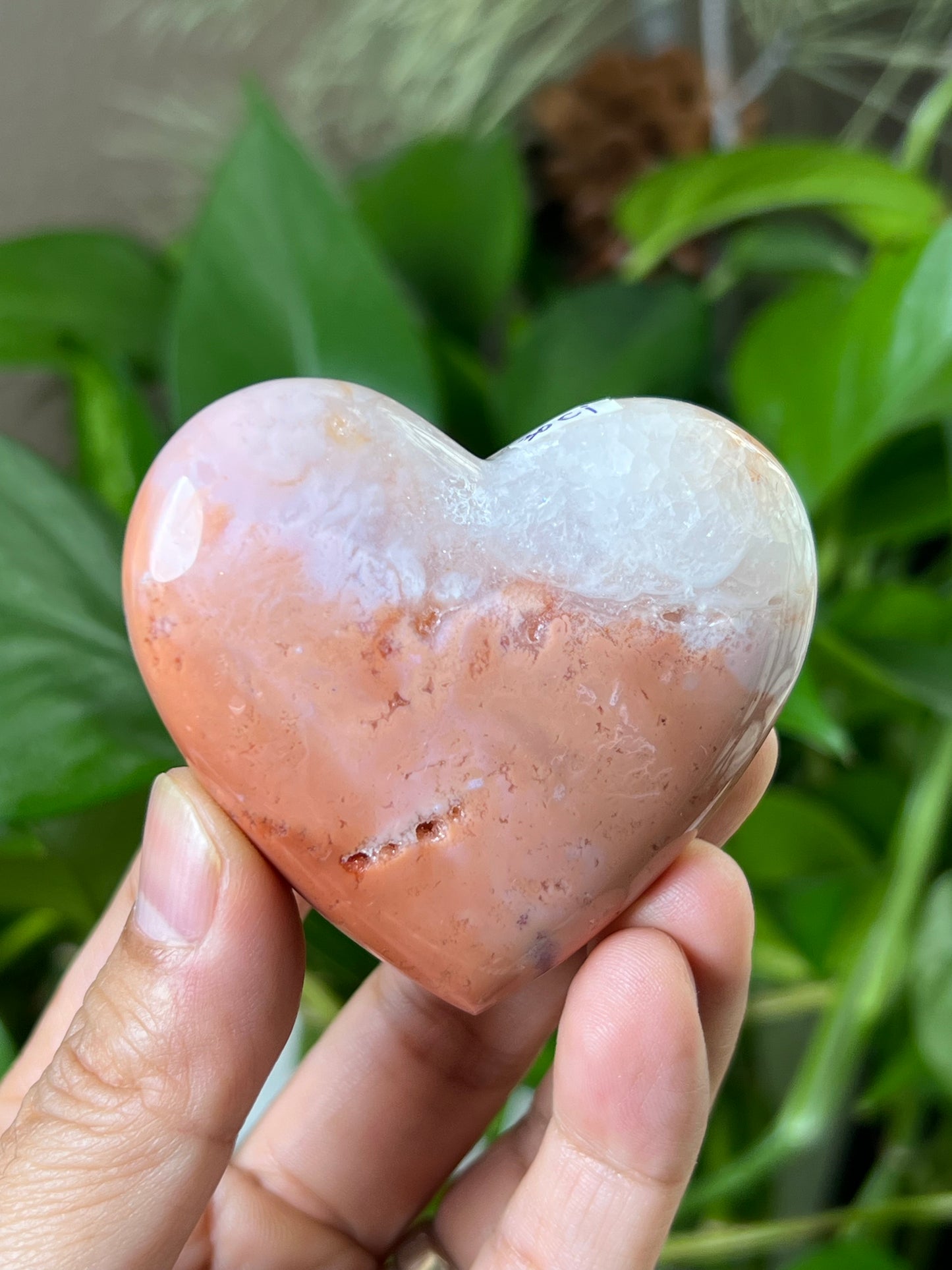 Pink Carnelian Heart