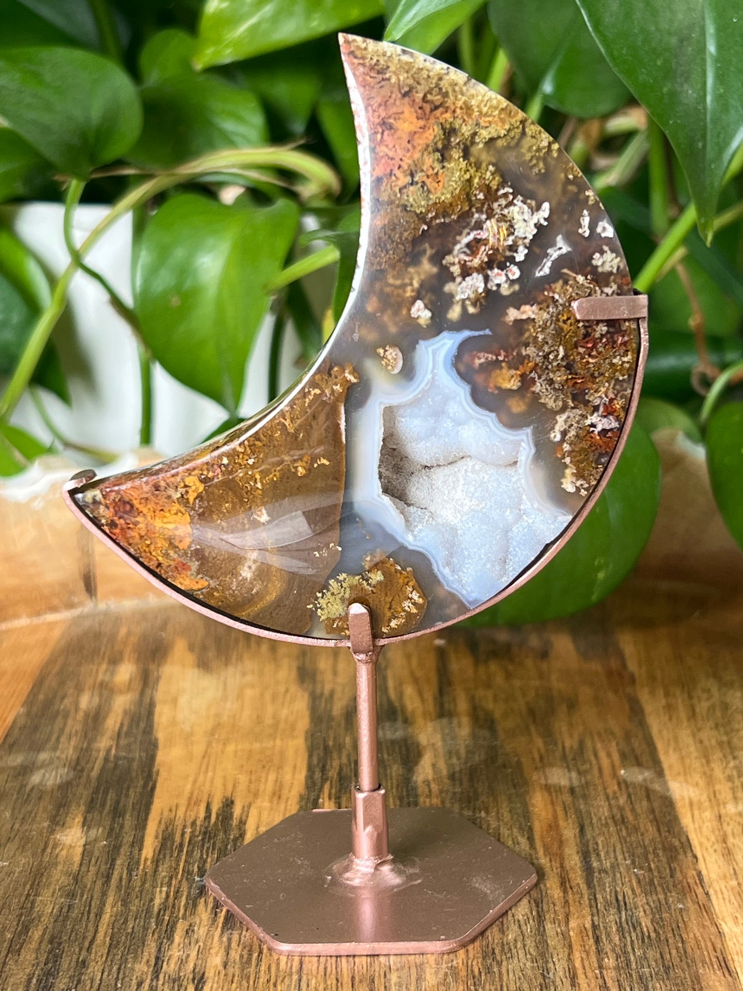 Scenic Moss Agate Moon