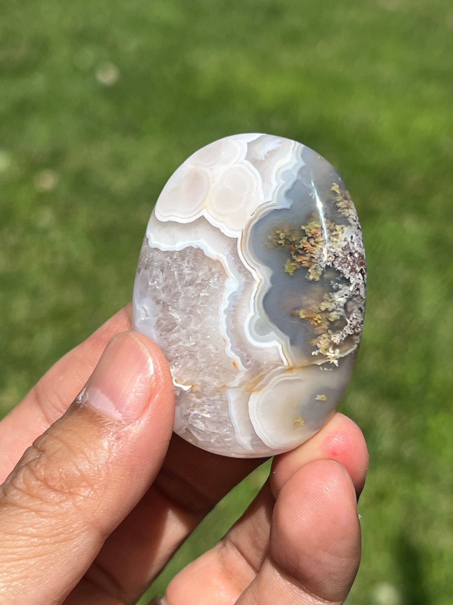 Scenic Moss Agate Palmstone BV