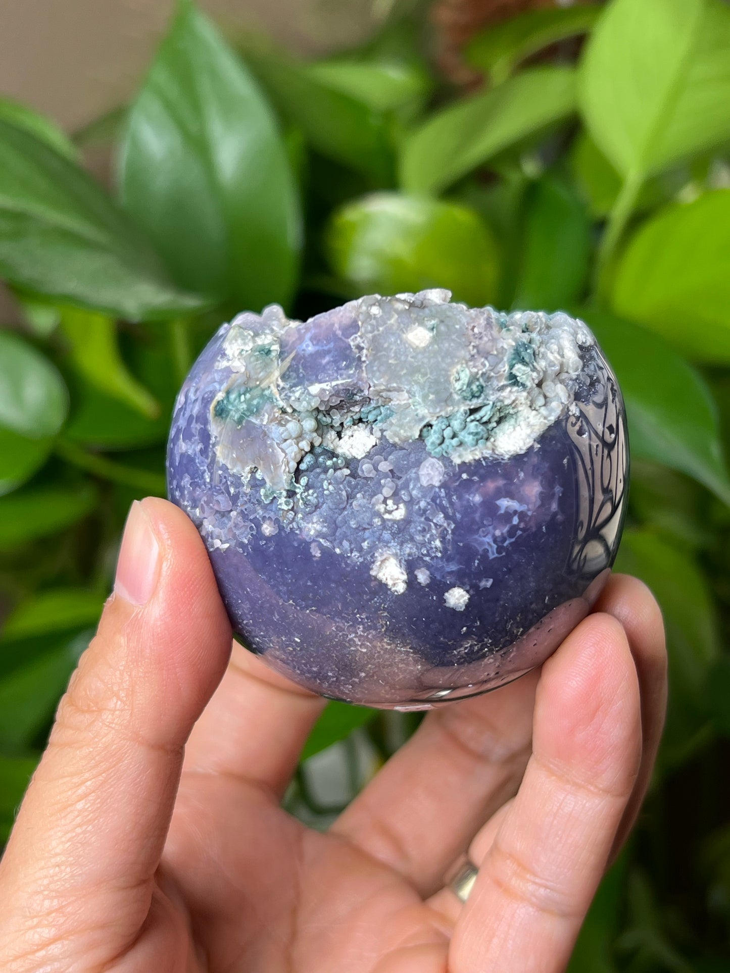Grape Agate Sphere