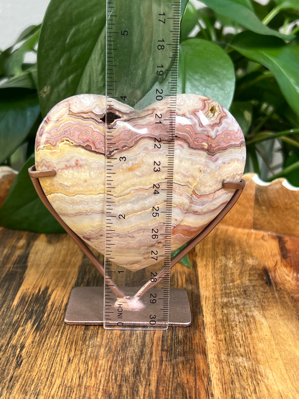 Crazy Lace Agate Heart: KL