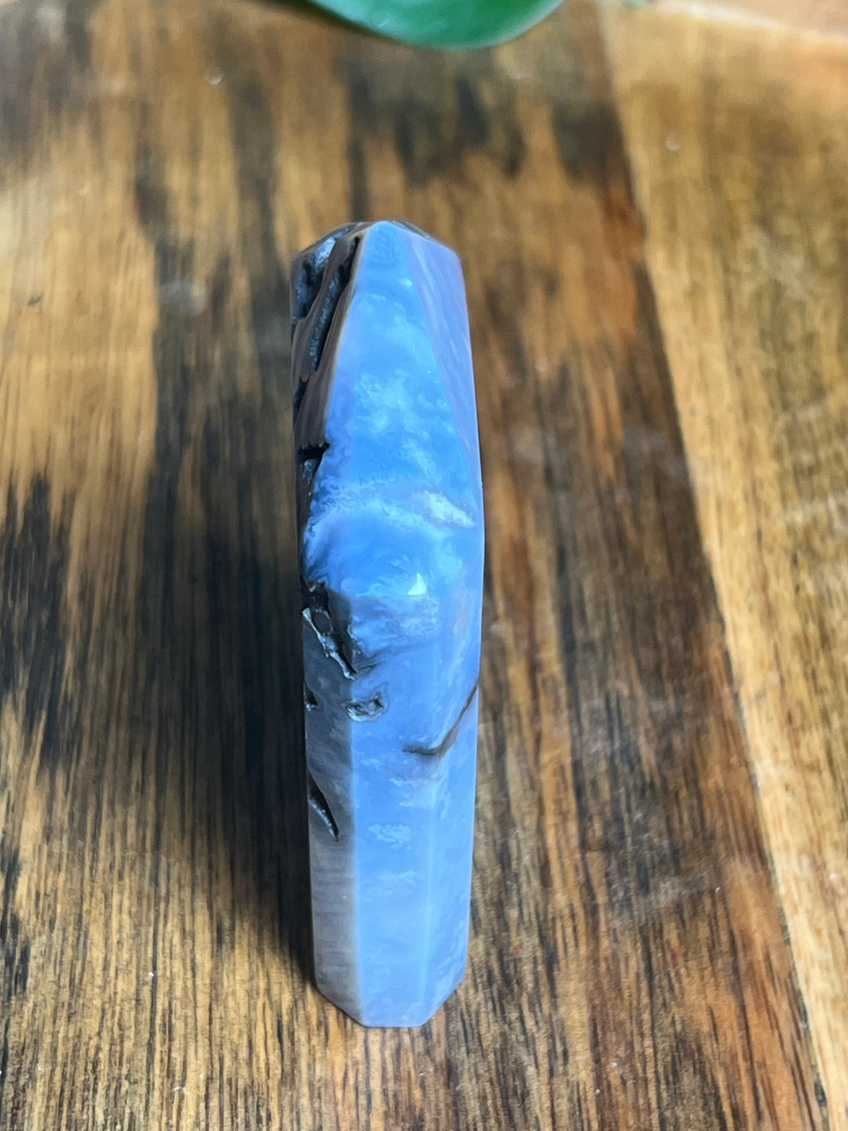 Blue Plume Agate Flat Tower: BA