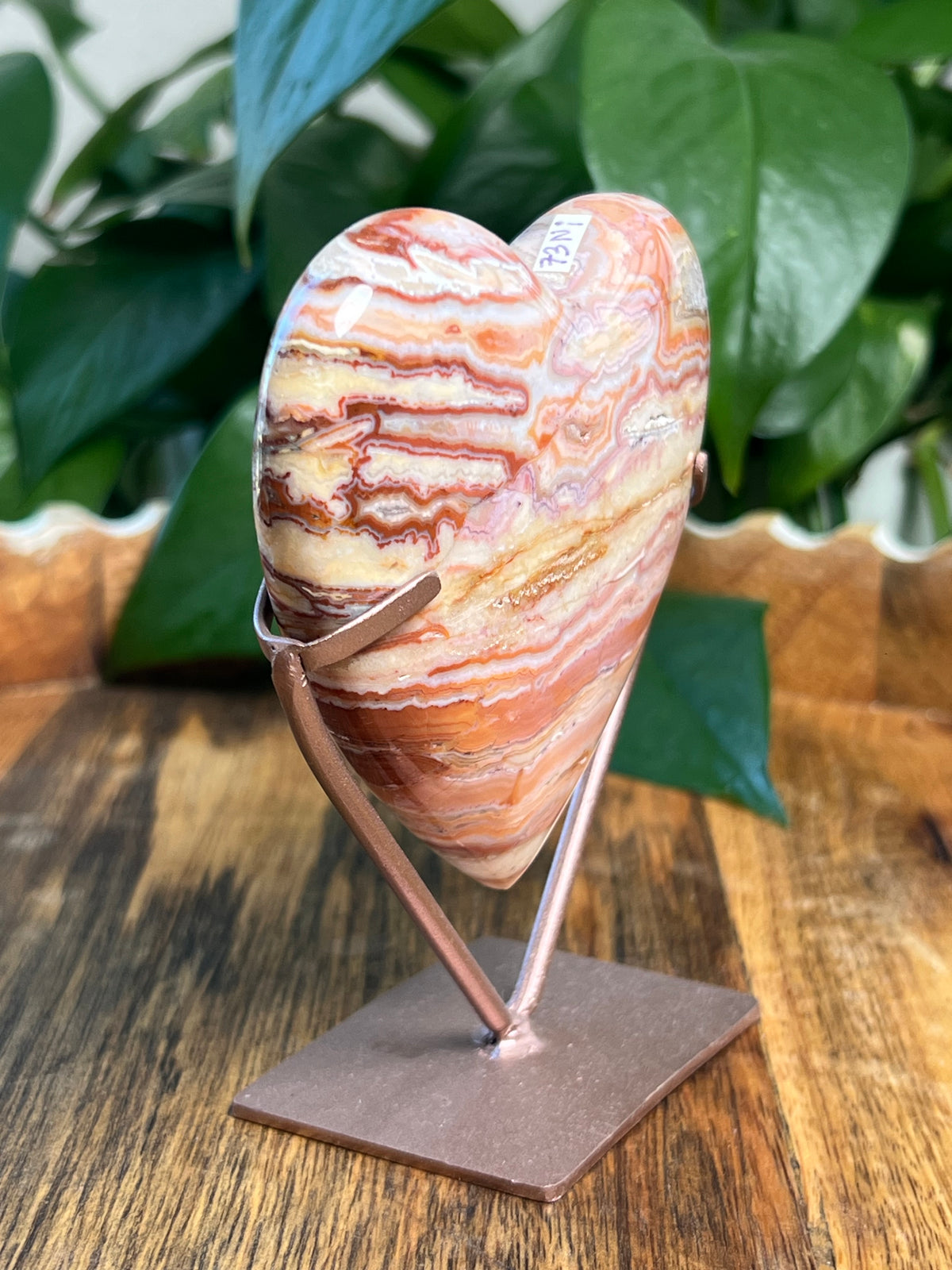 Crazy Lace Agate Heart: Ni