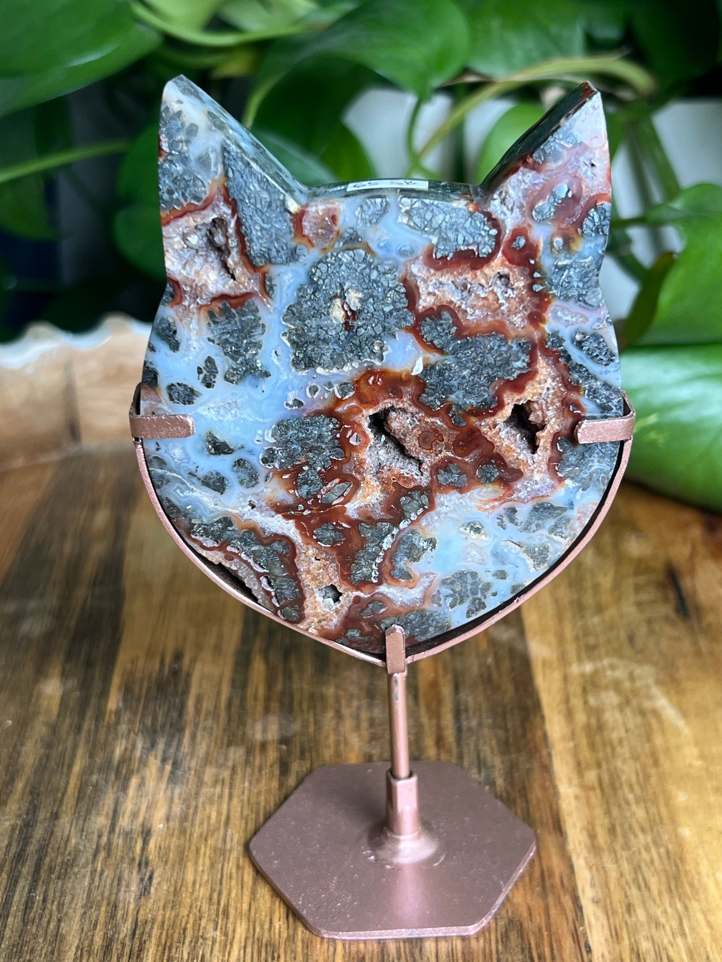 Marcasite Cat Head