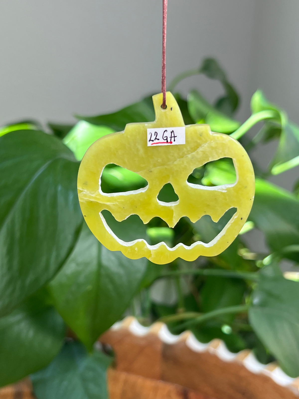 Idocrase Jack-O-Lantern Ornaments