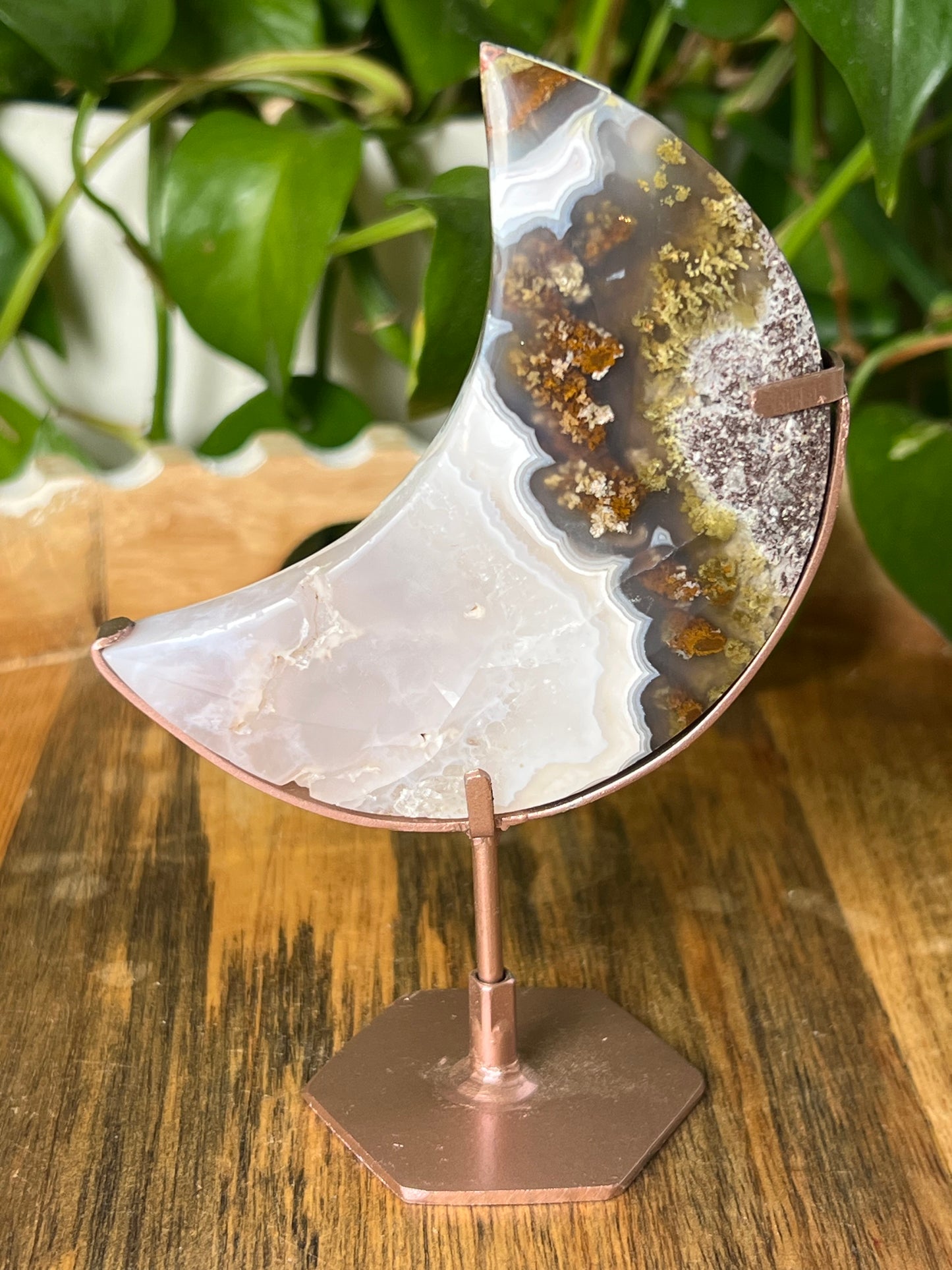 Scenic Moss Agate Moon