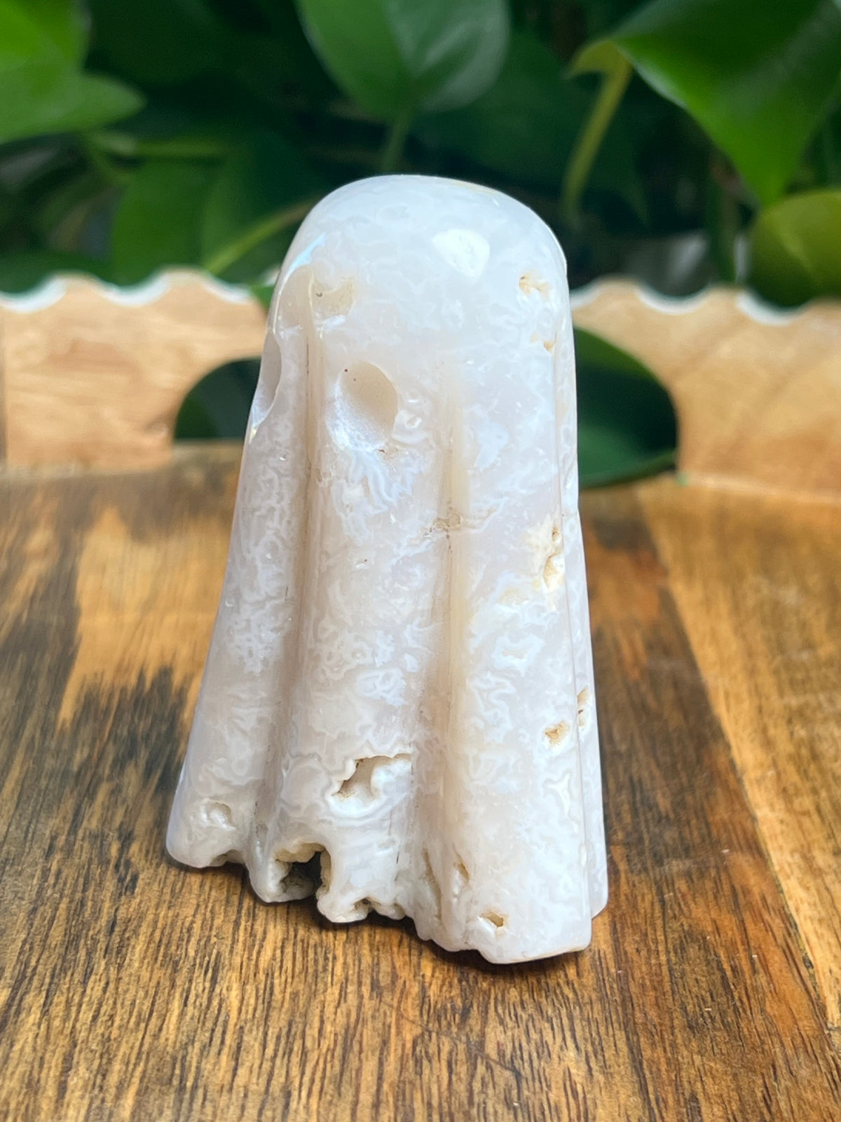 White Plume Agate Ghost: V
