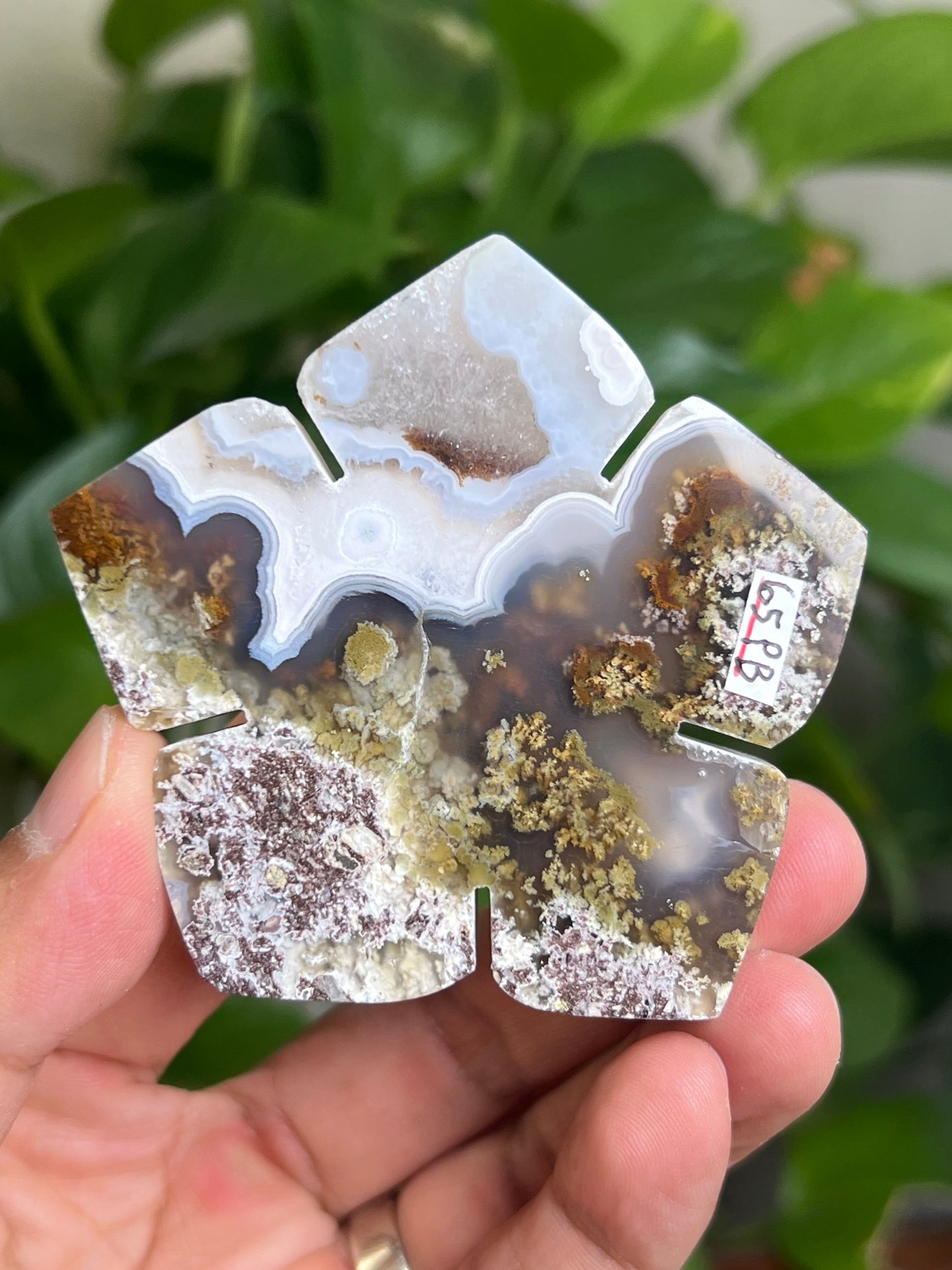 Scenic Moss Agate Flower PB