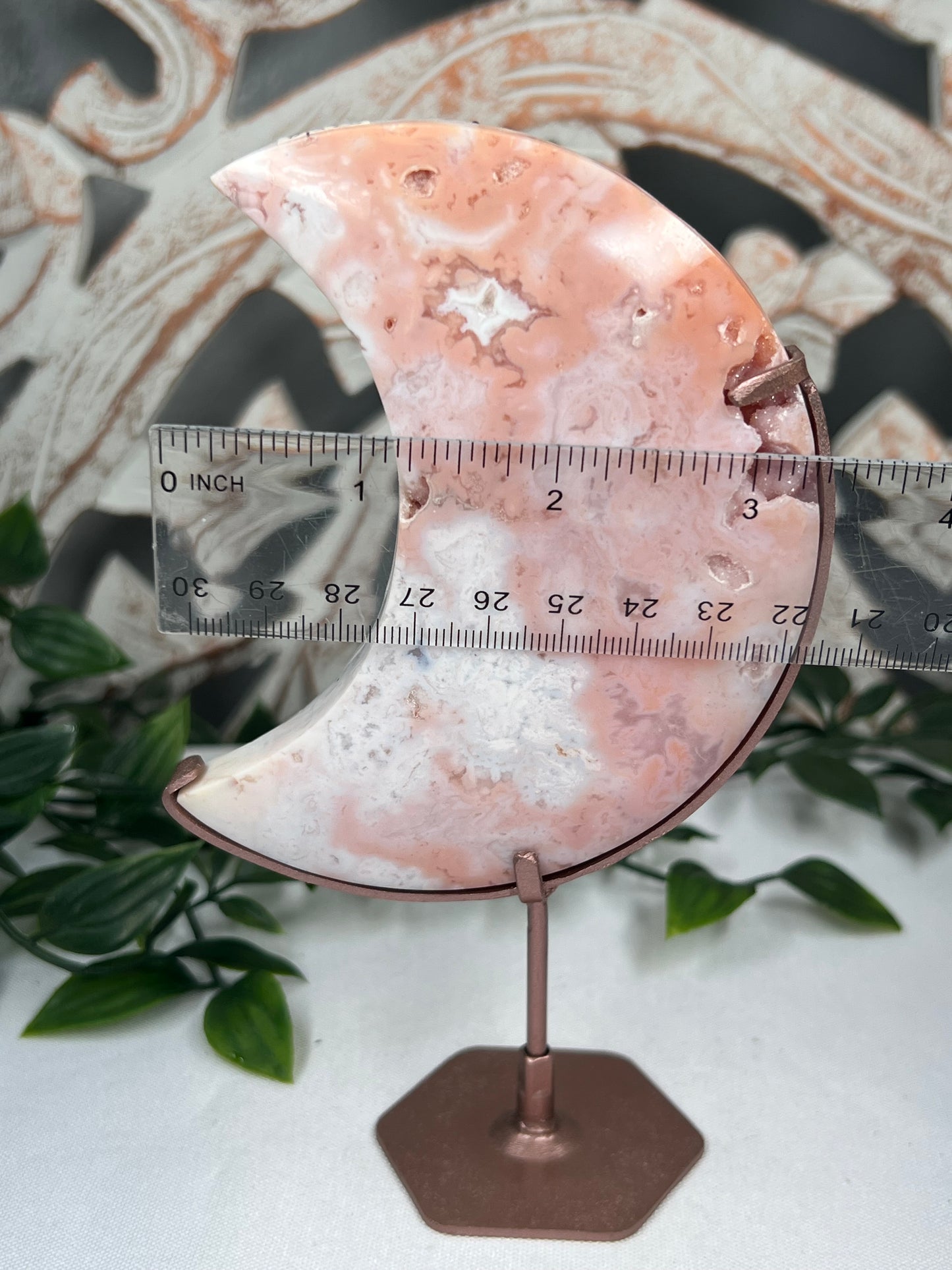 Pink Carnelian Moon