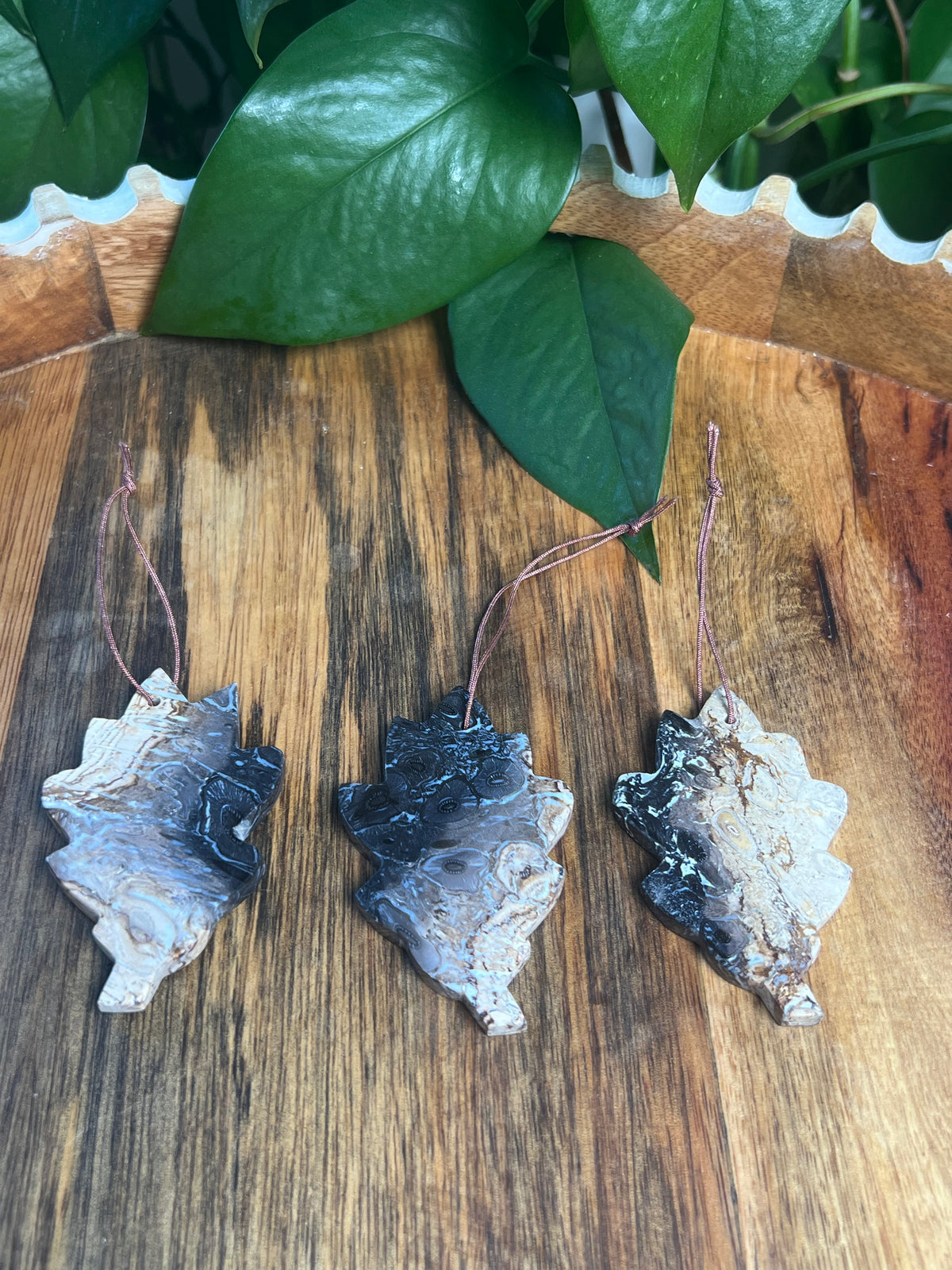 Palm Root Leaf Ornaments