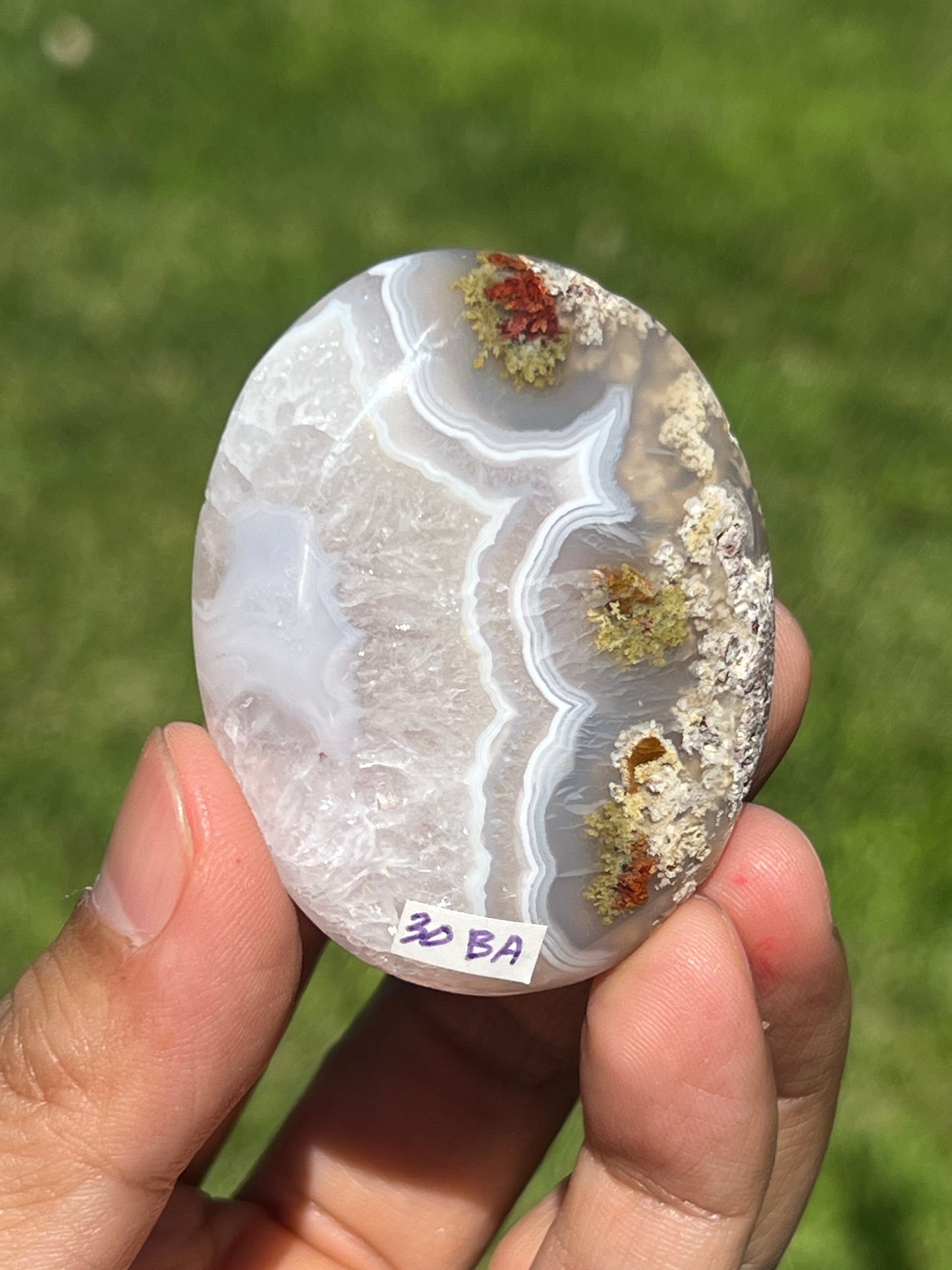Scenic Moss Agate Palmstone BA