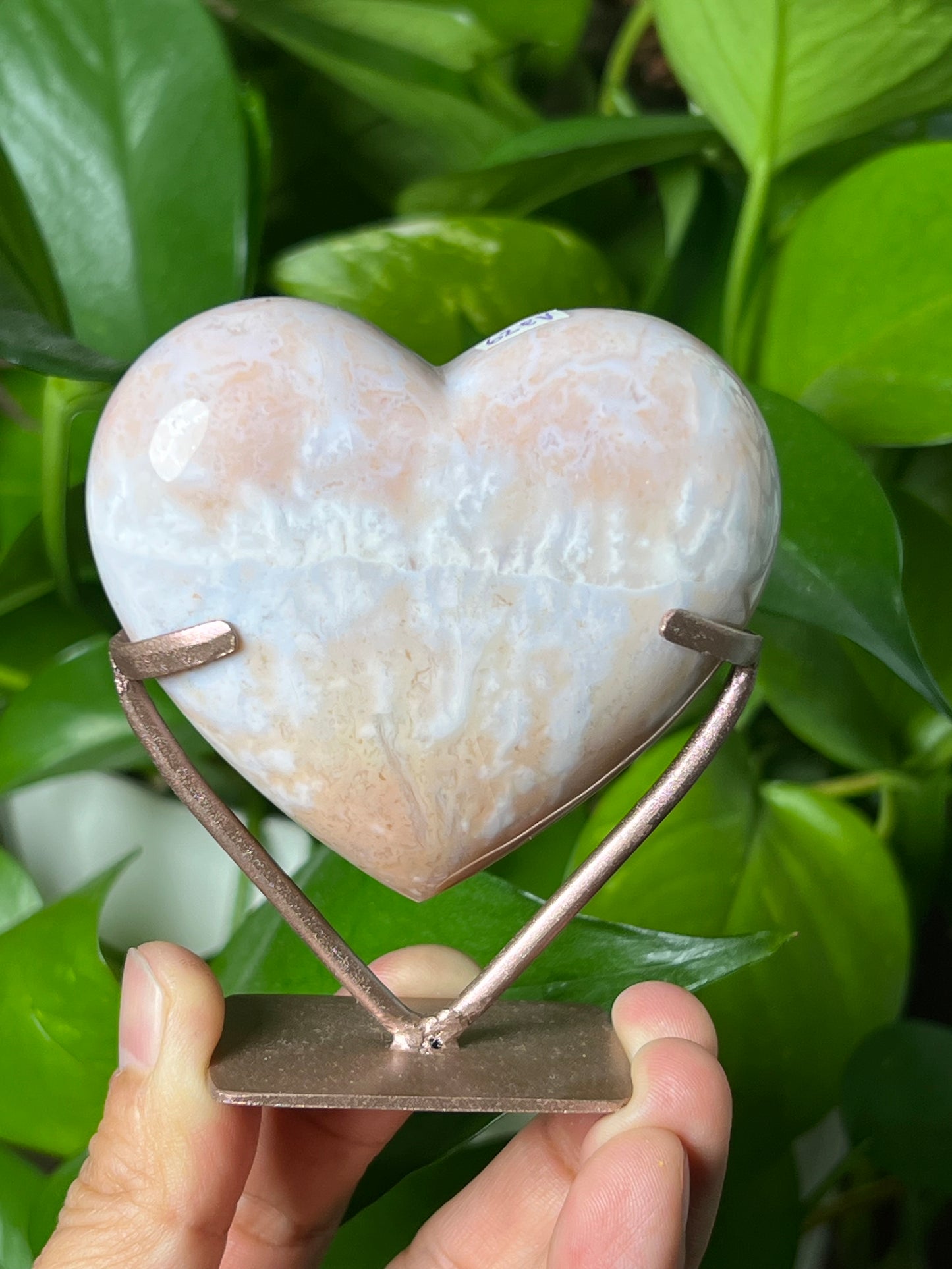 Pink Carnelian Heart
