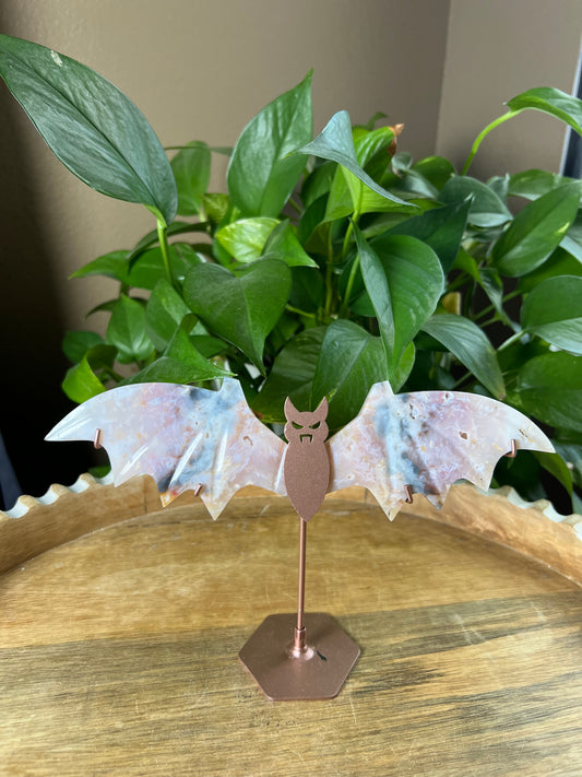 Rainbow Plume Agate Bat