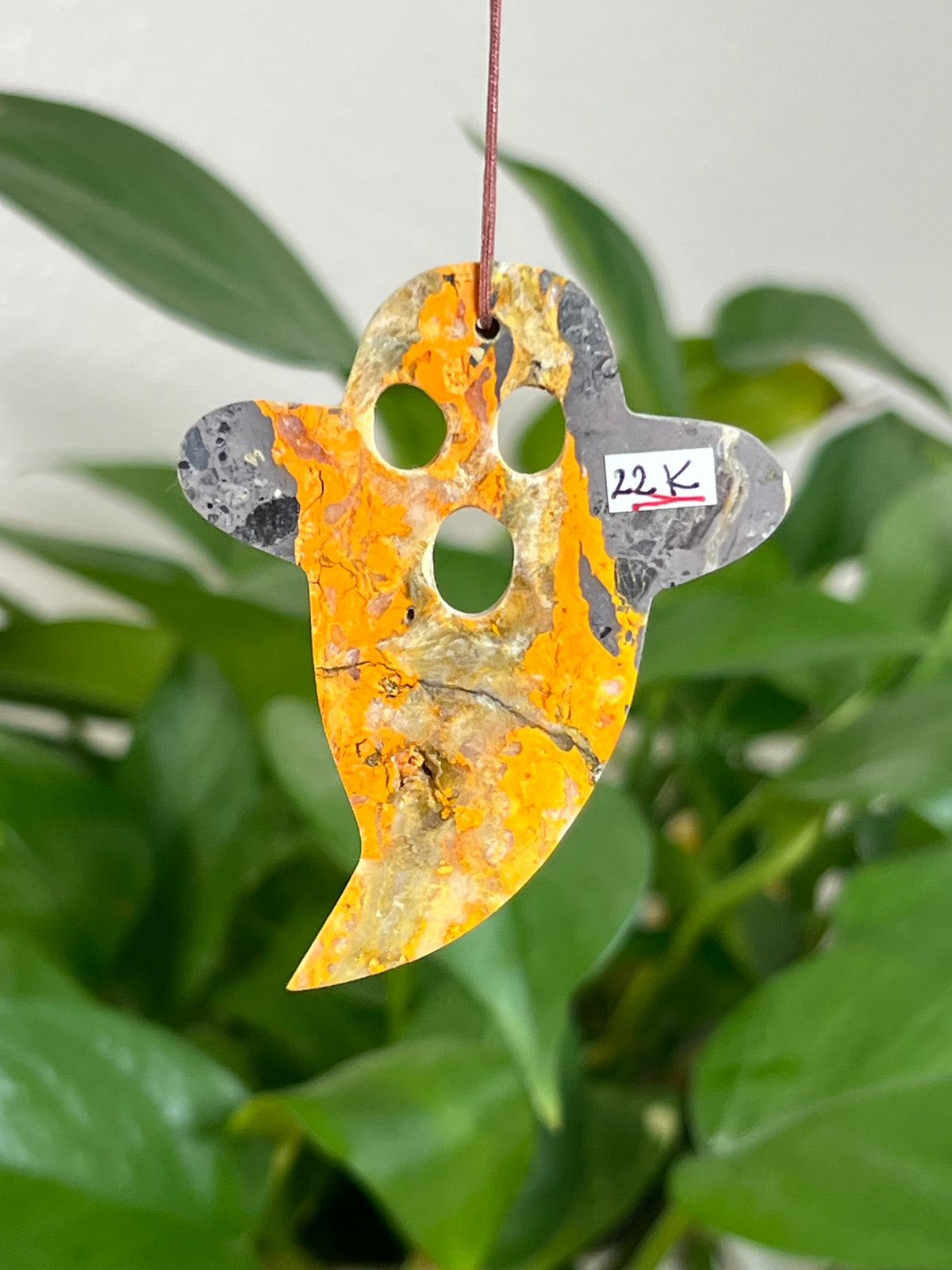 Bumblebee Jasper Ghost Ornaments