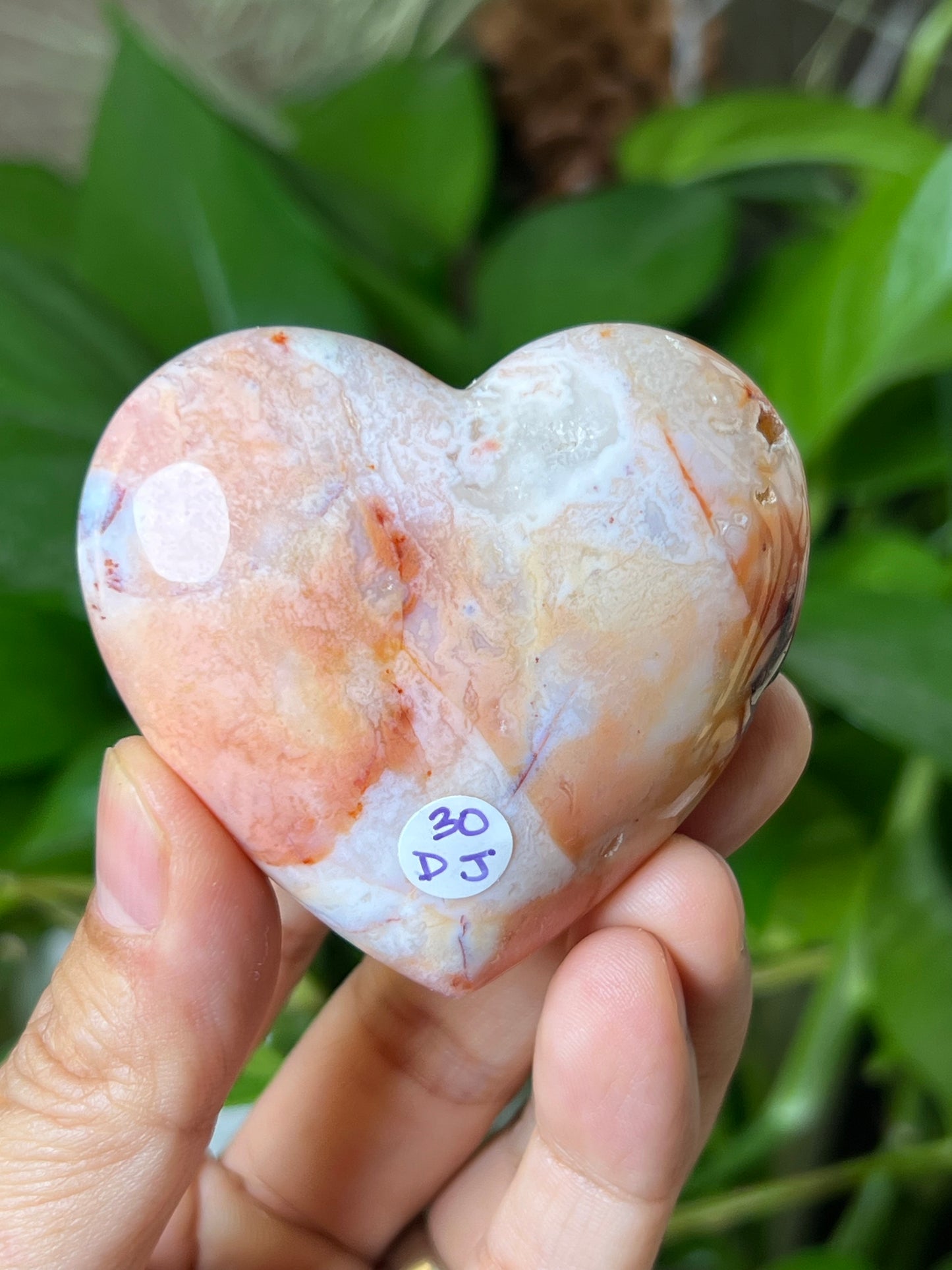 Pink Carnelian Heart