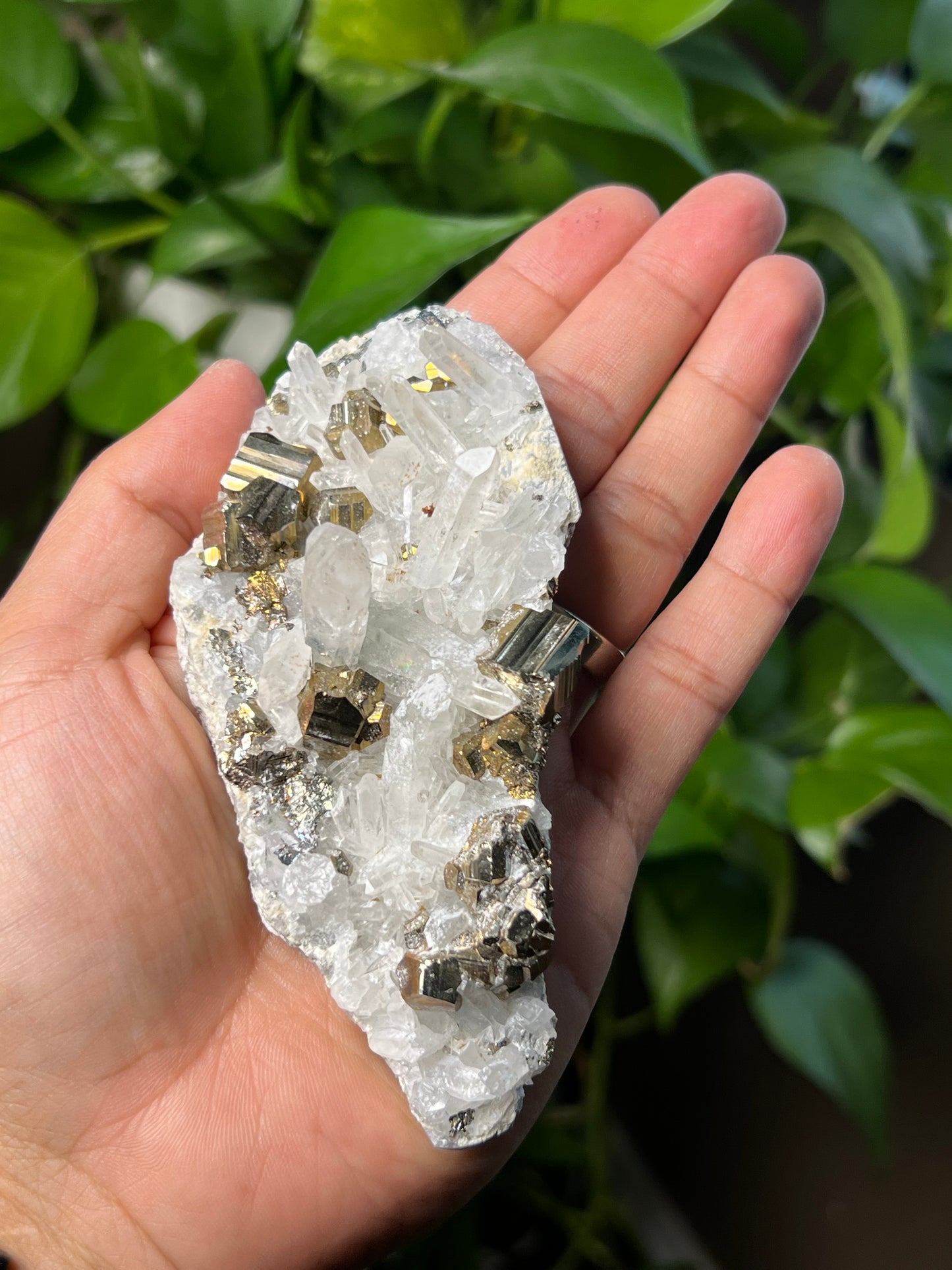 Rainbow Pyrite Quartz