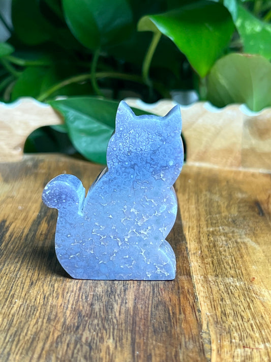 Grape Agate Mini Cat: Bi