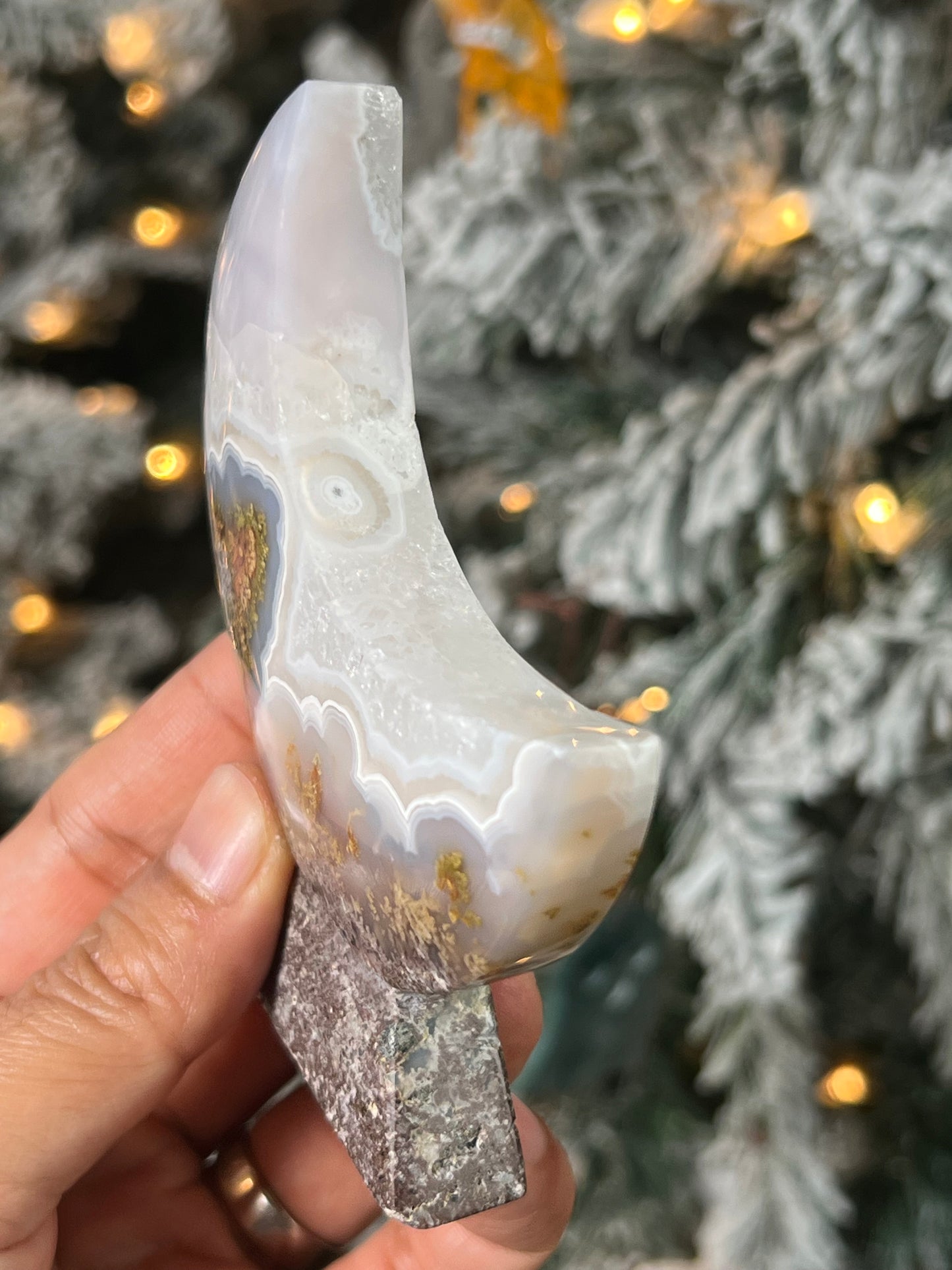 Scenic Moss Agate Moon