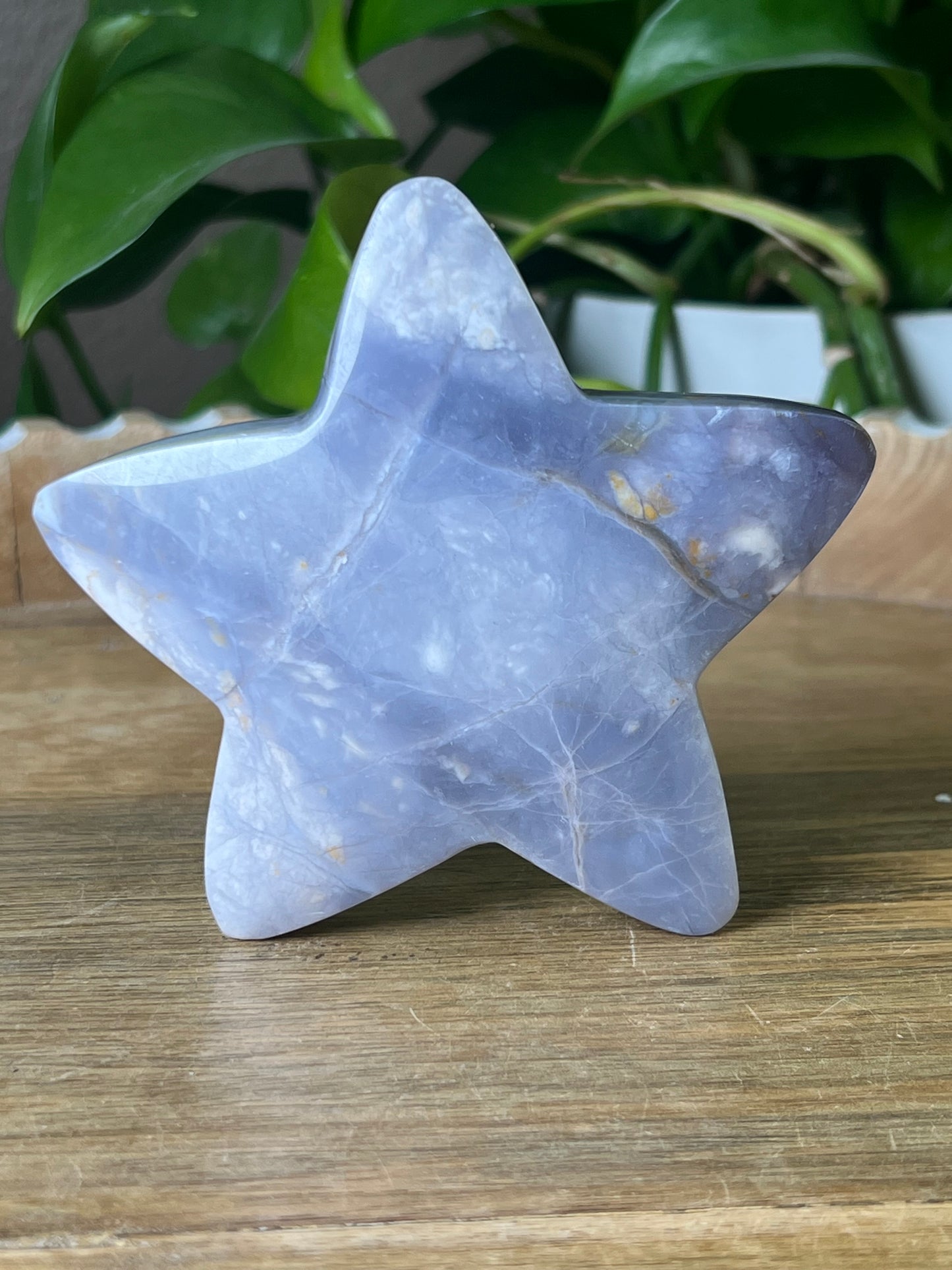 Purple Chalcedony Star