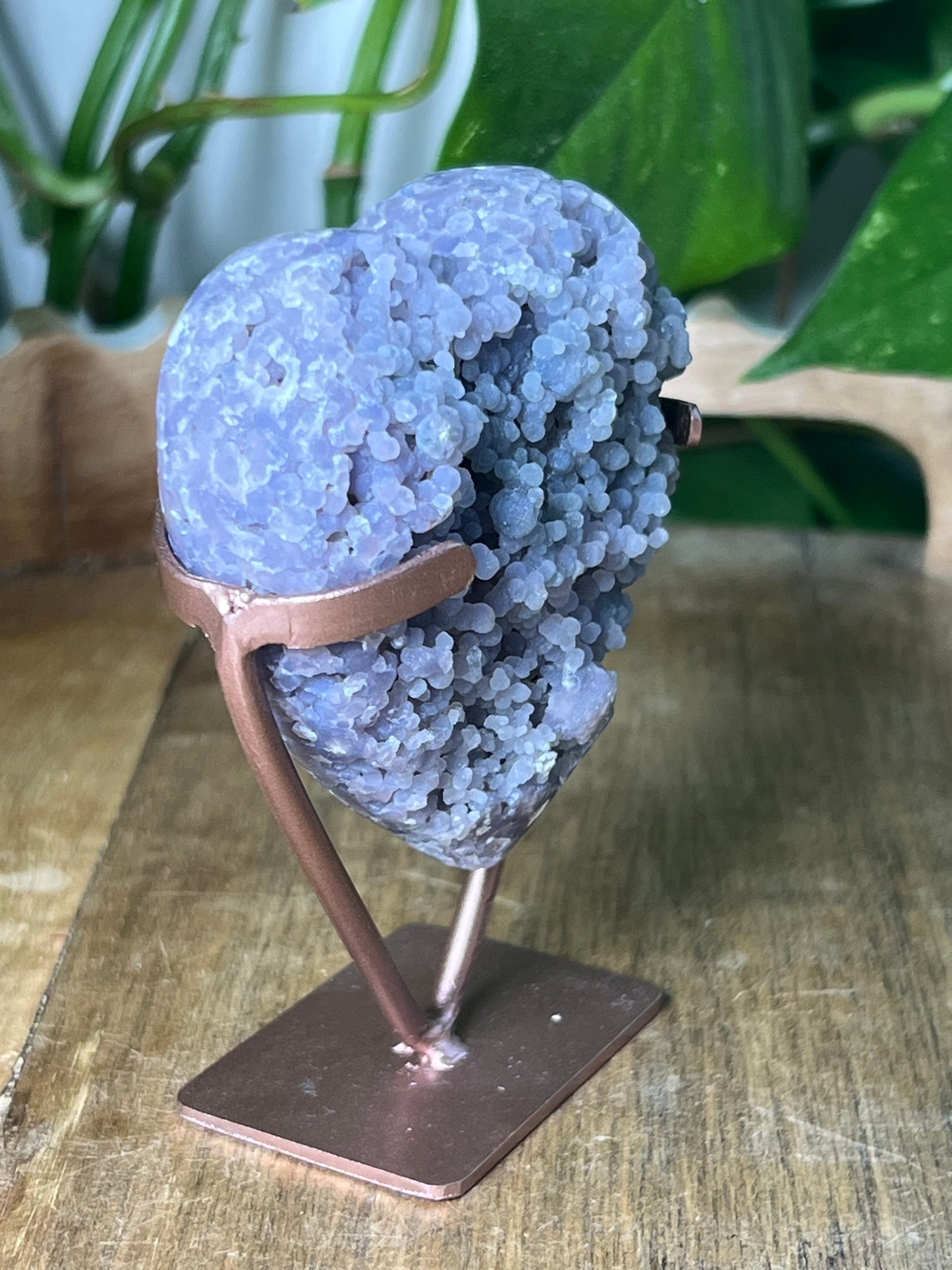 Grape Agate Heart