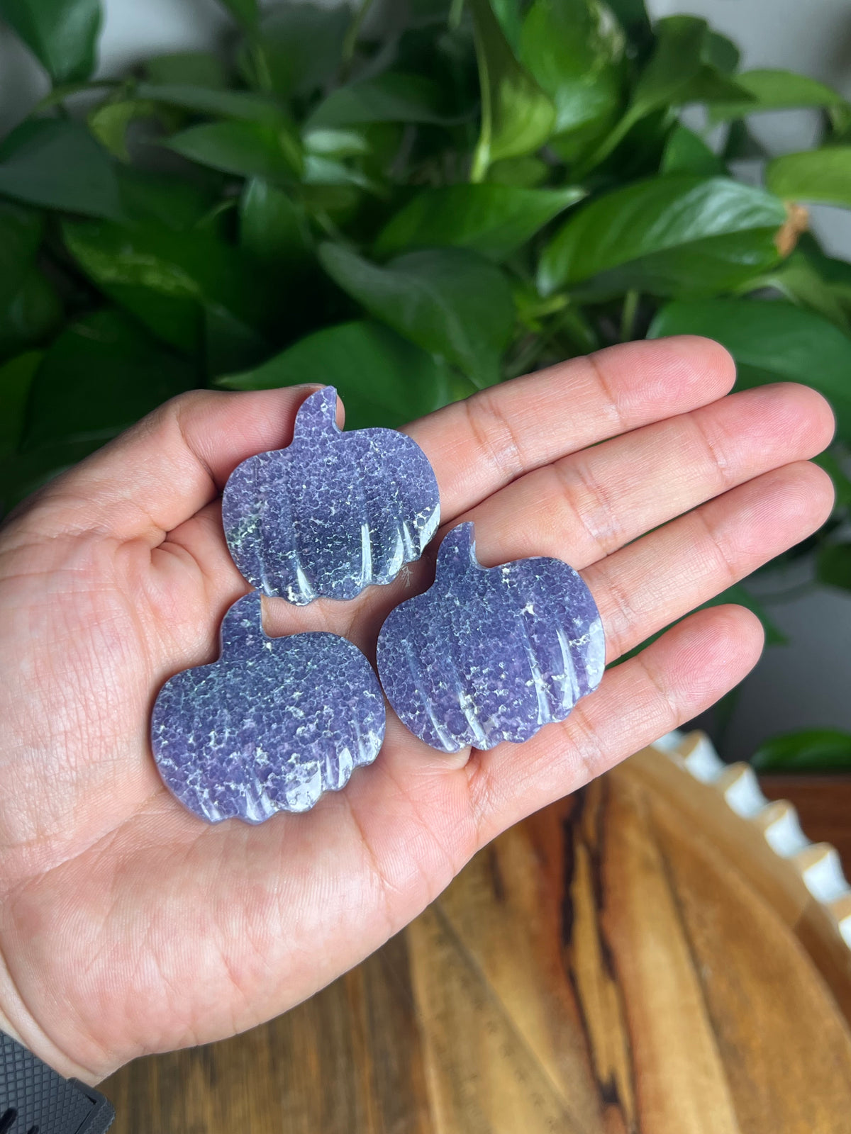 Grape Agate Mini Pumpkin