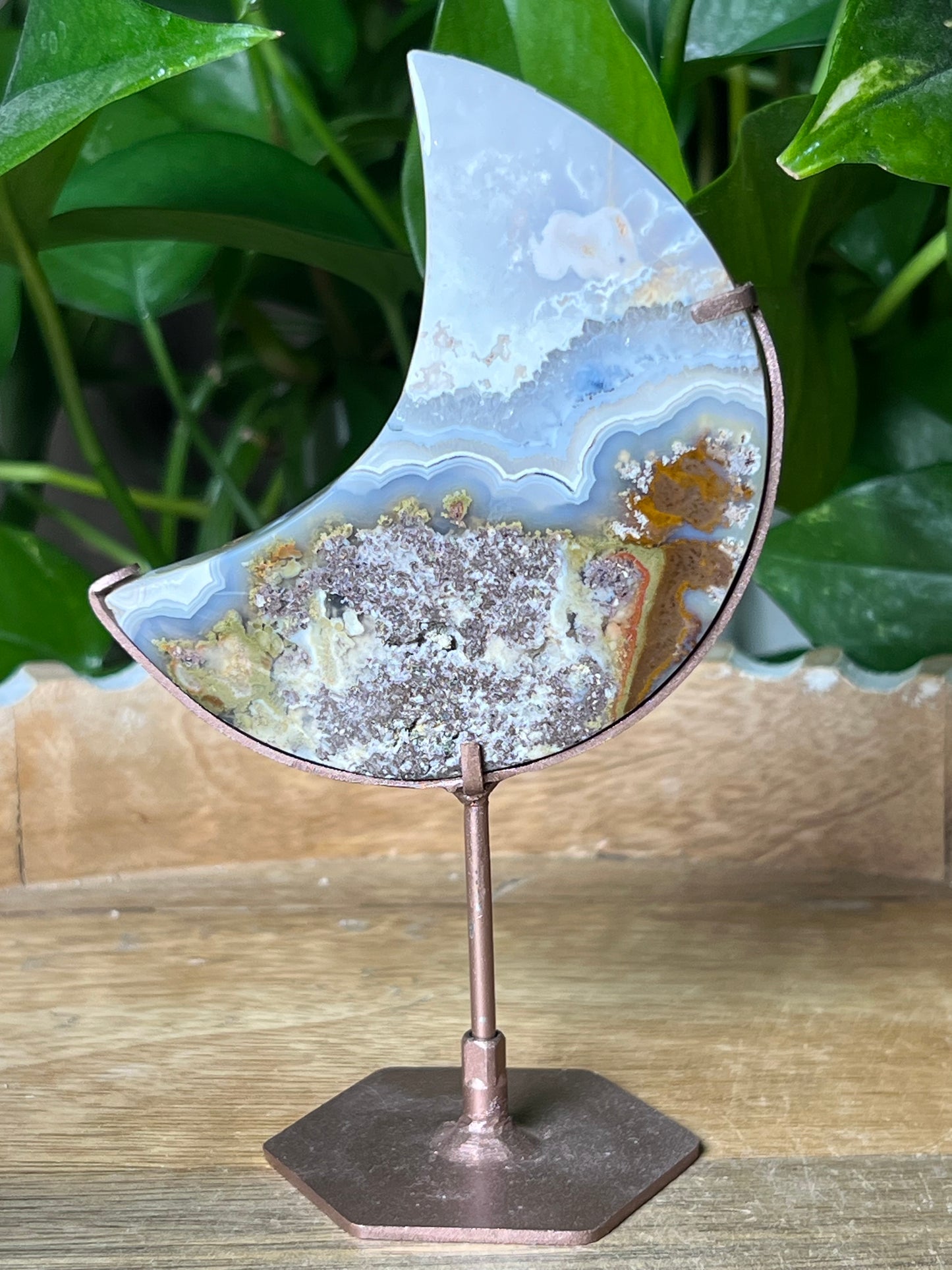 Scenic Moss Agate Moon: DL