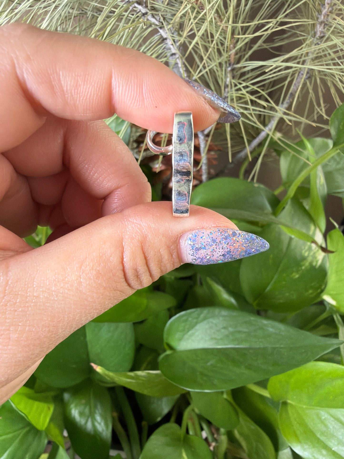 Scenic Moss Agate Butterfly Necklace