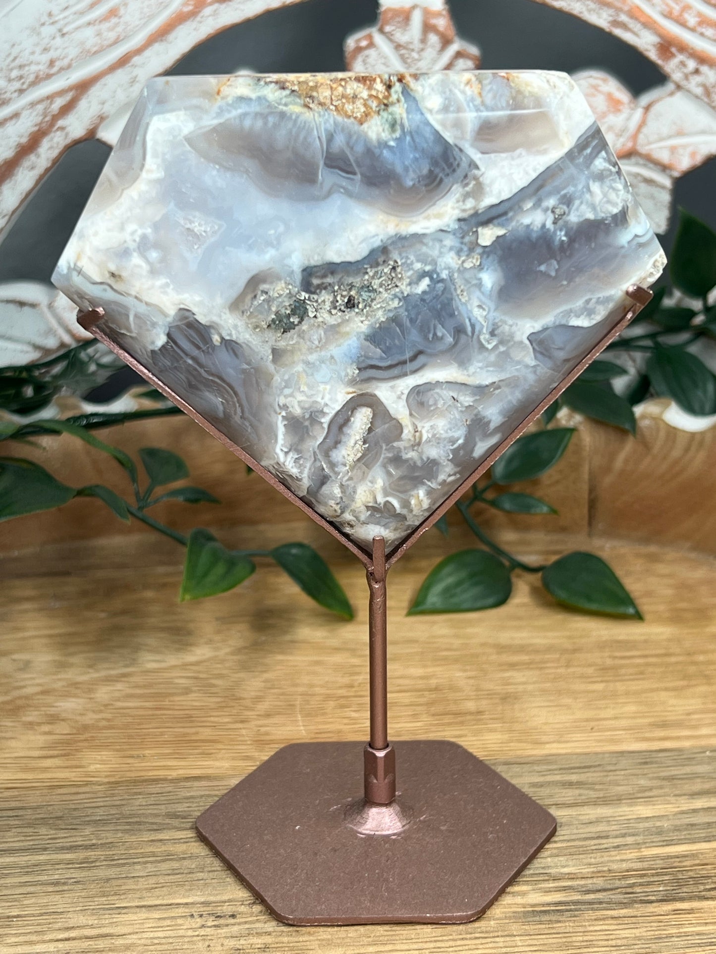 Blue Grey Lace Diamond