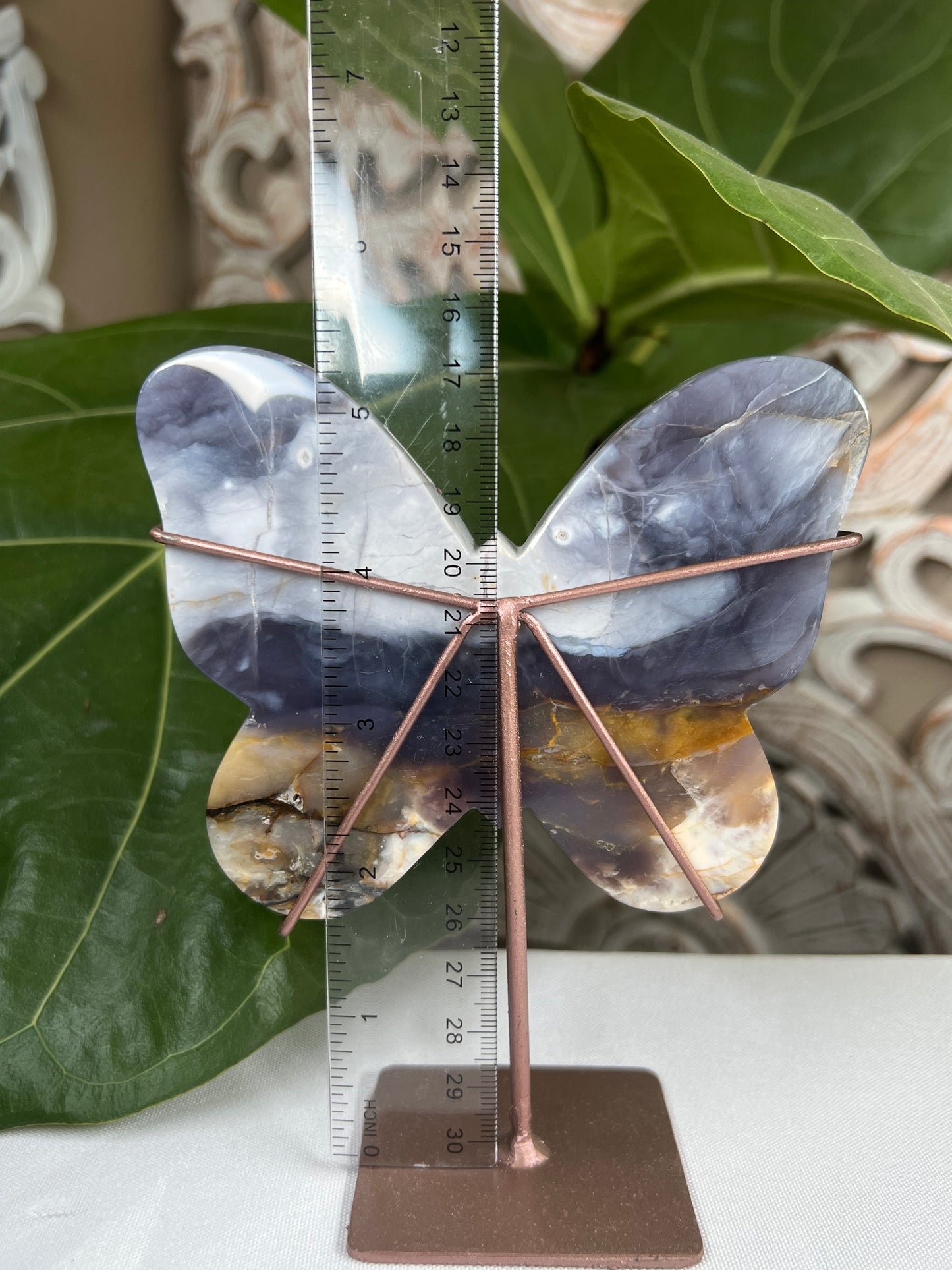 Purple Chalcedony Butterfly